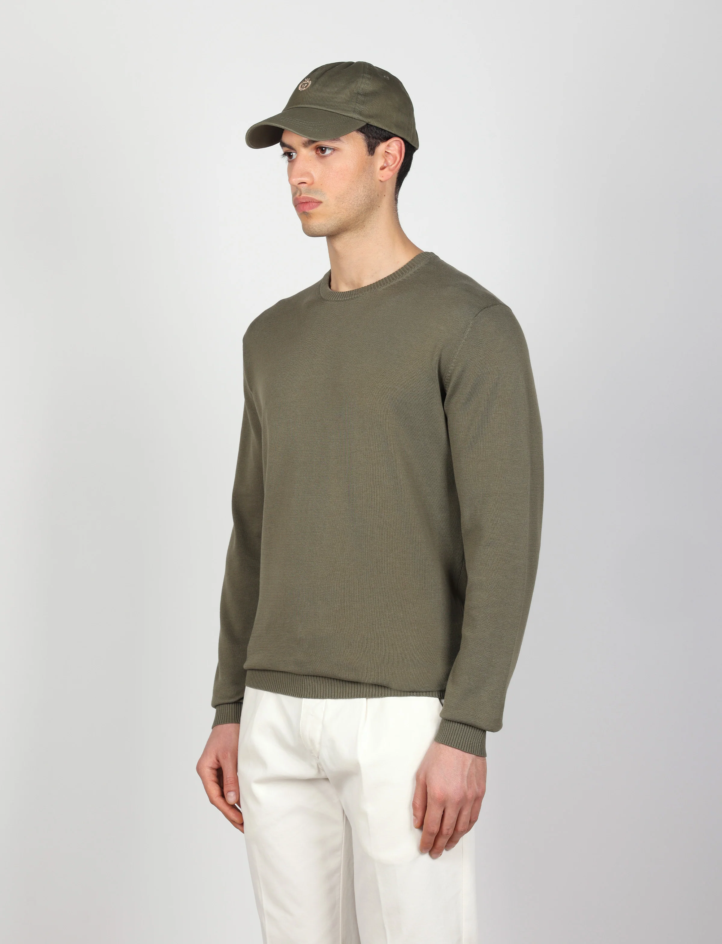 Maglia girocollo in cotone a maniche lunghe - Image 15
