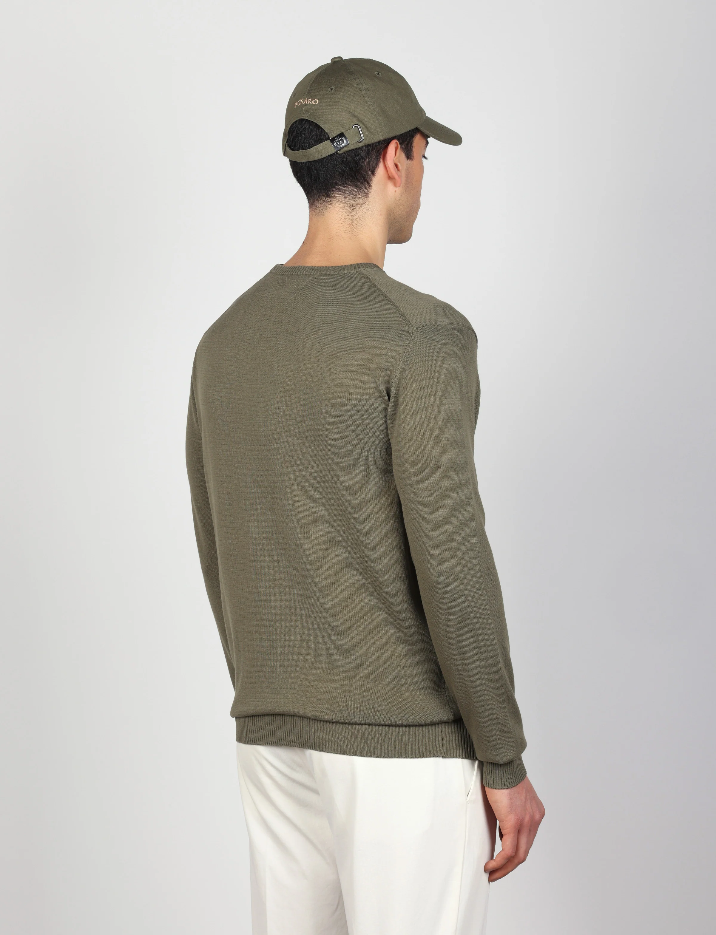 Maglia girocollo in cotone a maniche lunghe - Image 16
