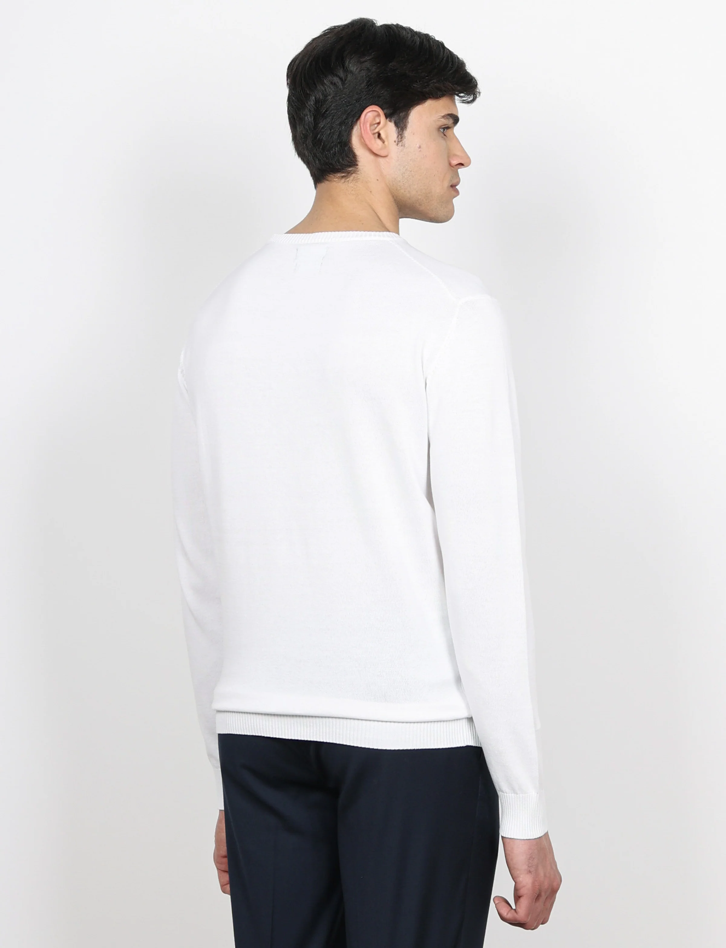 Maglia girocollo in cotone a maniche lunghe - Image 20