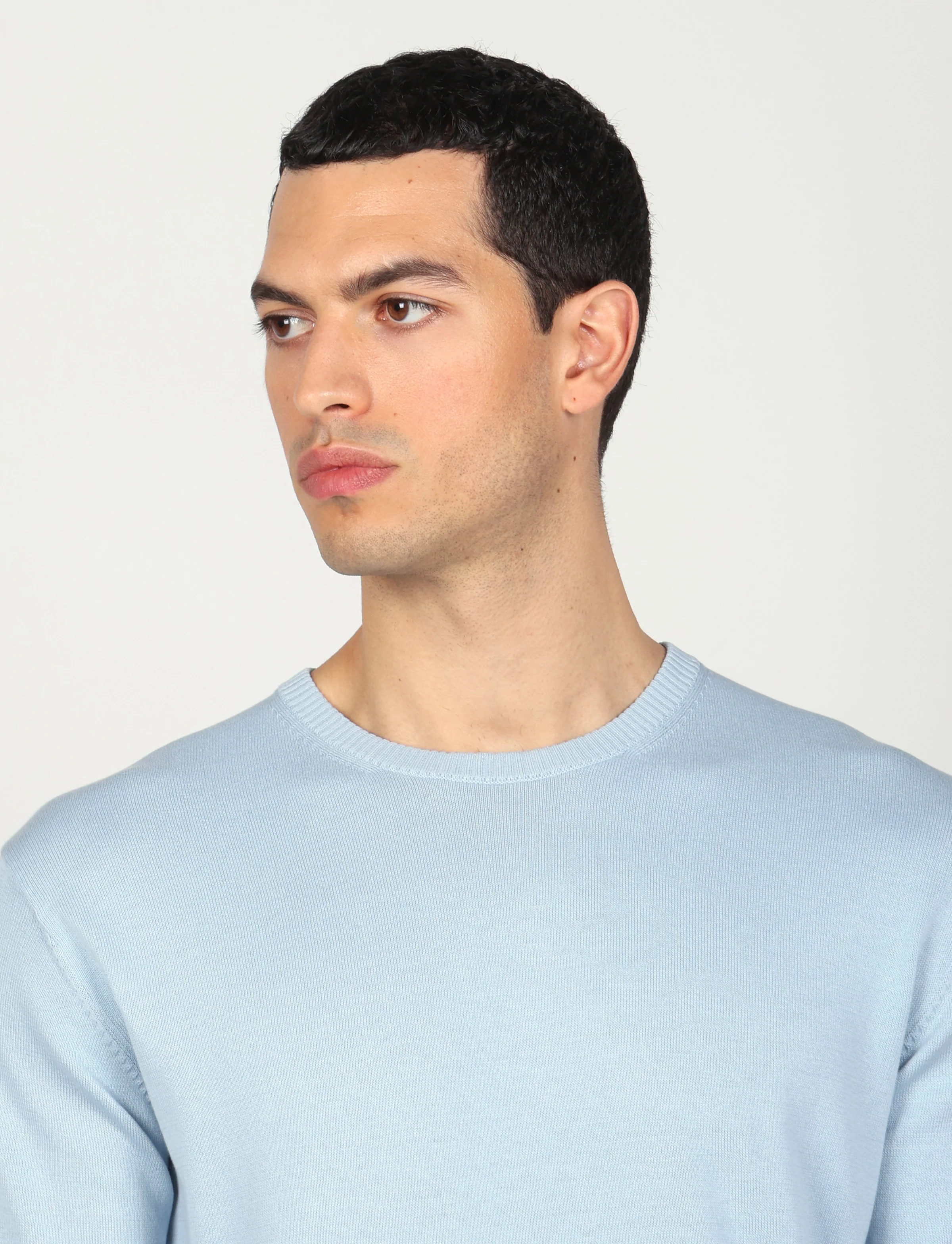 Maglia girocollo in cotone a maniche lunghe - Image 22