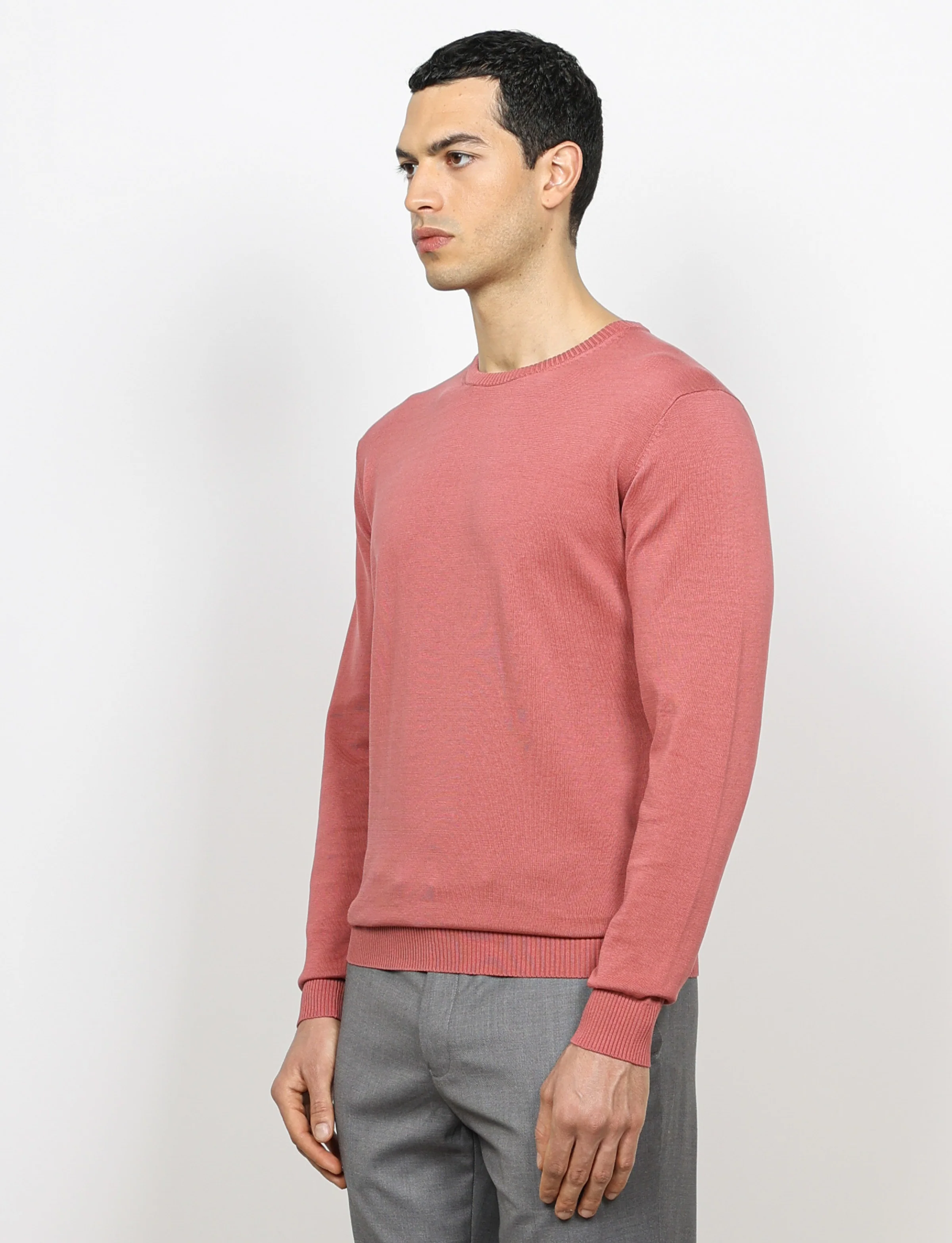 Maglia girocollo in cotone a maniche lunghe - Image 27