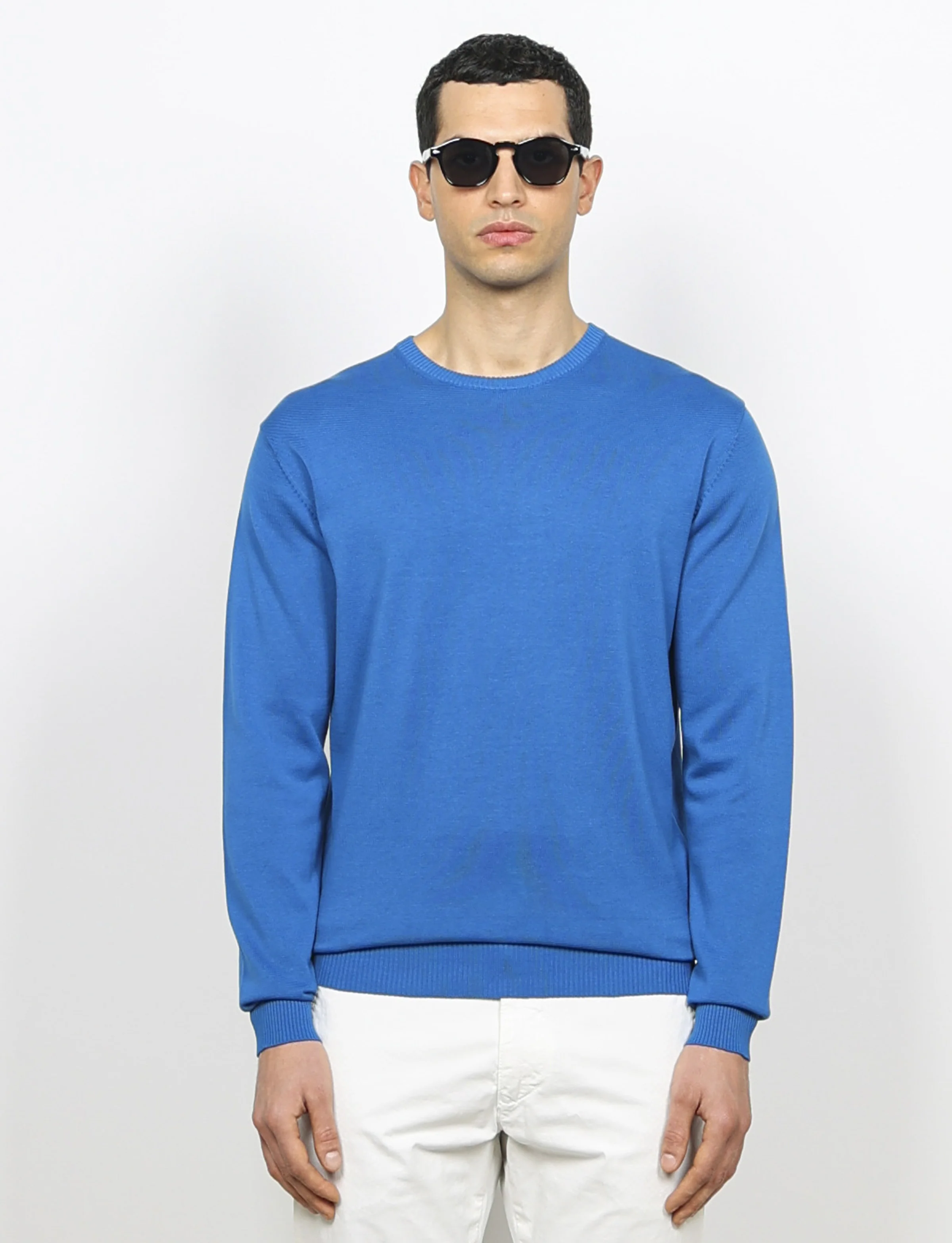 Maglia girocollo in cotone a maniche lunghe - Image 29