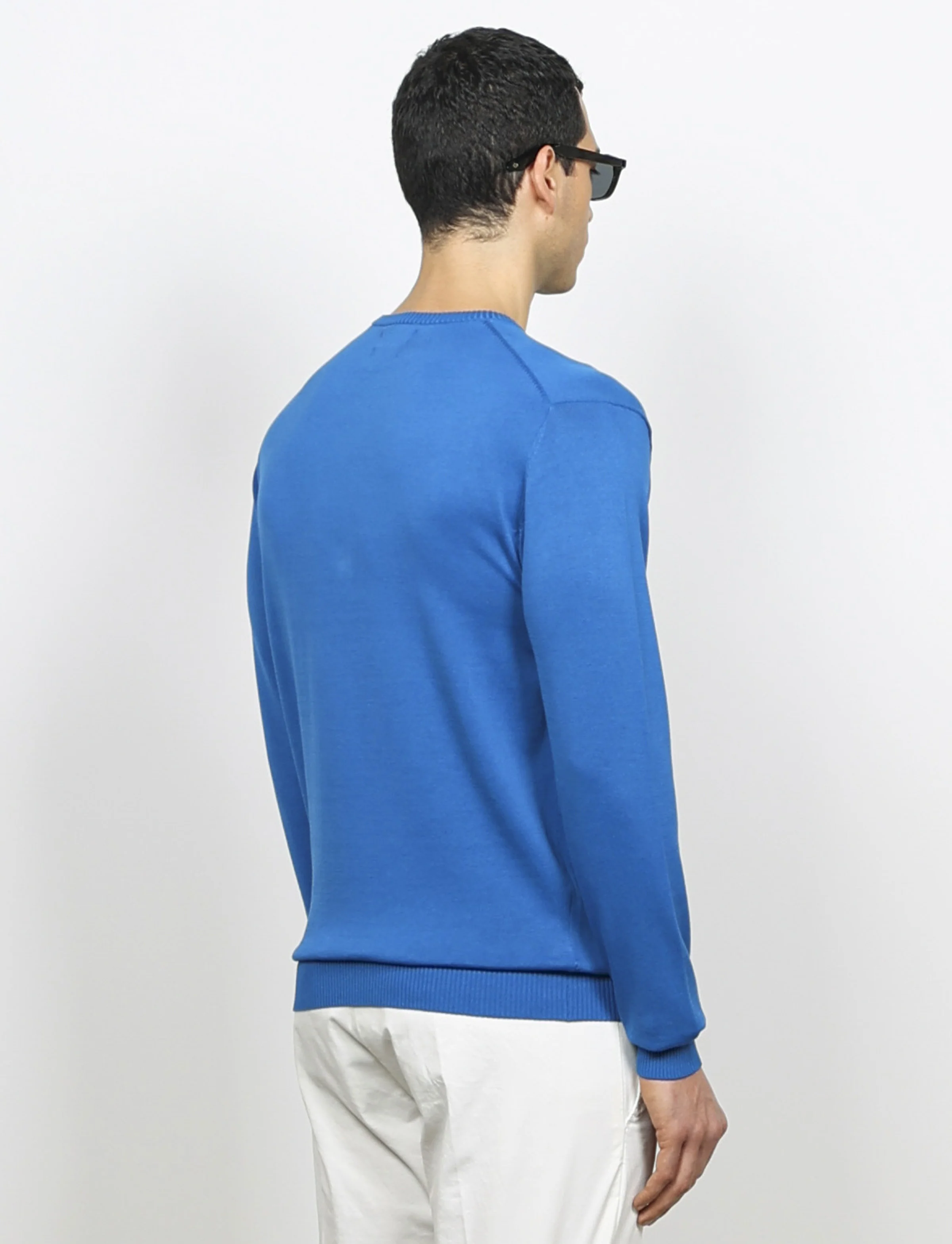 Maglia girocollo in cotone a maniche lunghe - Image 32