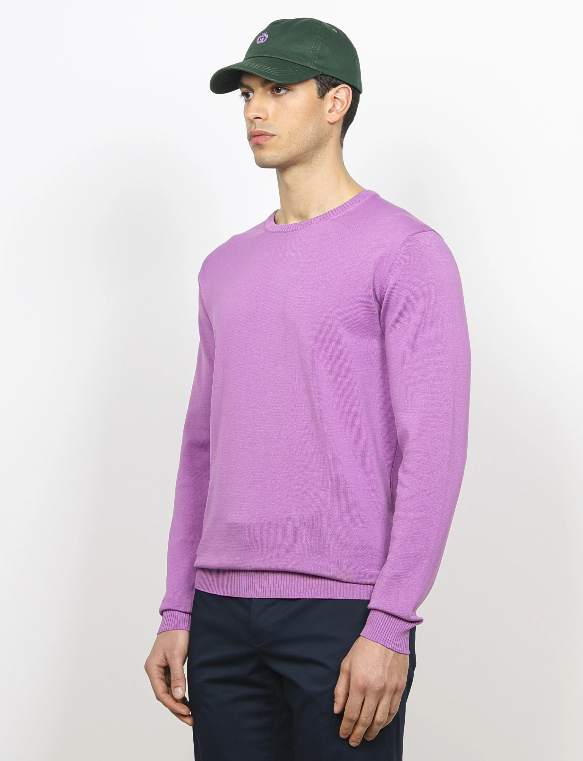 Maglia girocollo in cotone a maniche lunghe - Image 39