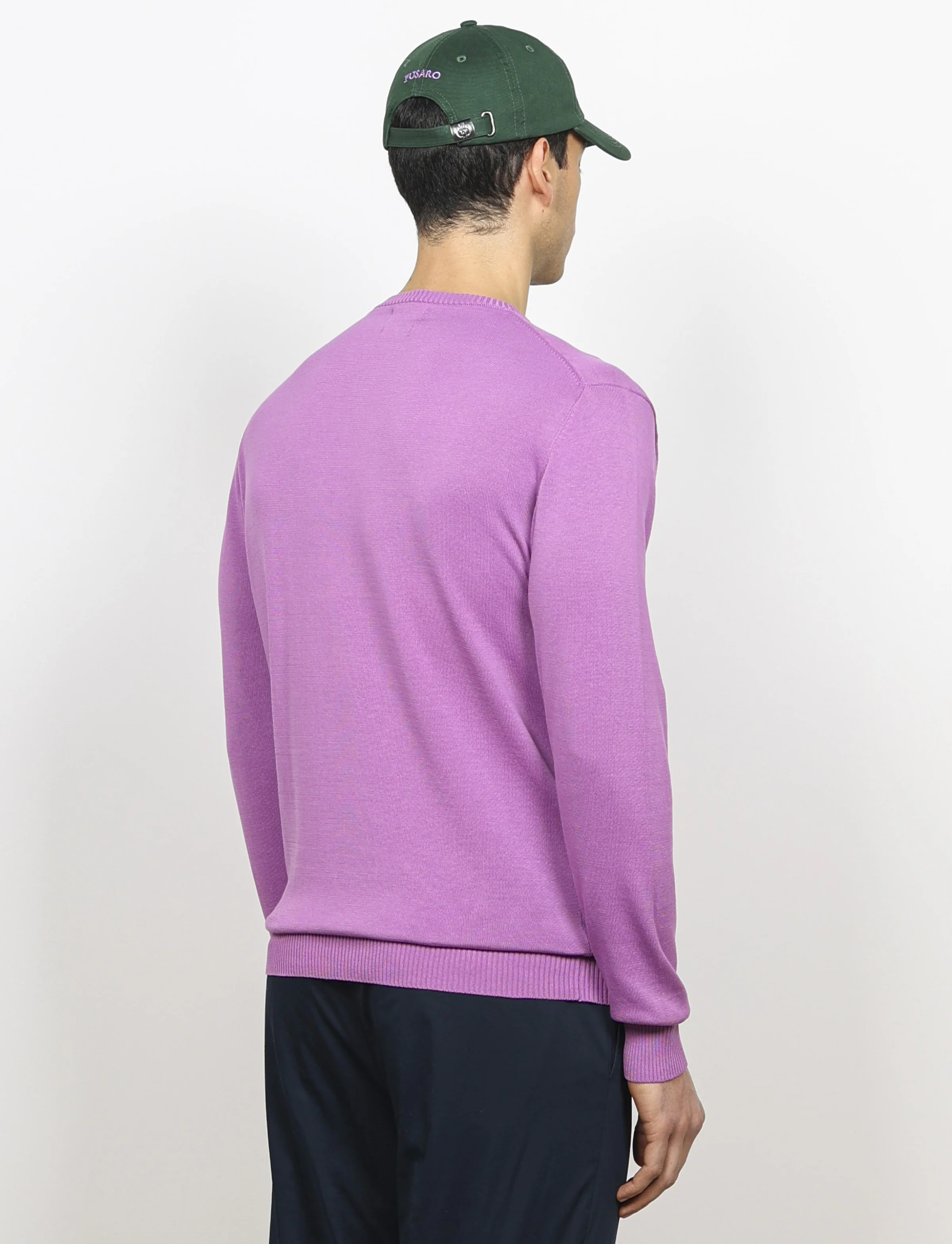 Maglia girocollo in cotone a maniche lunghe - Image 40