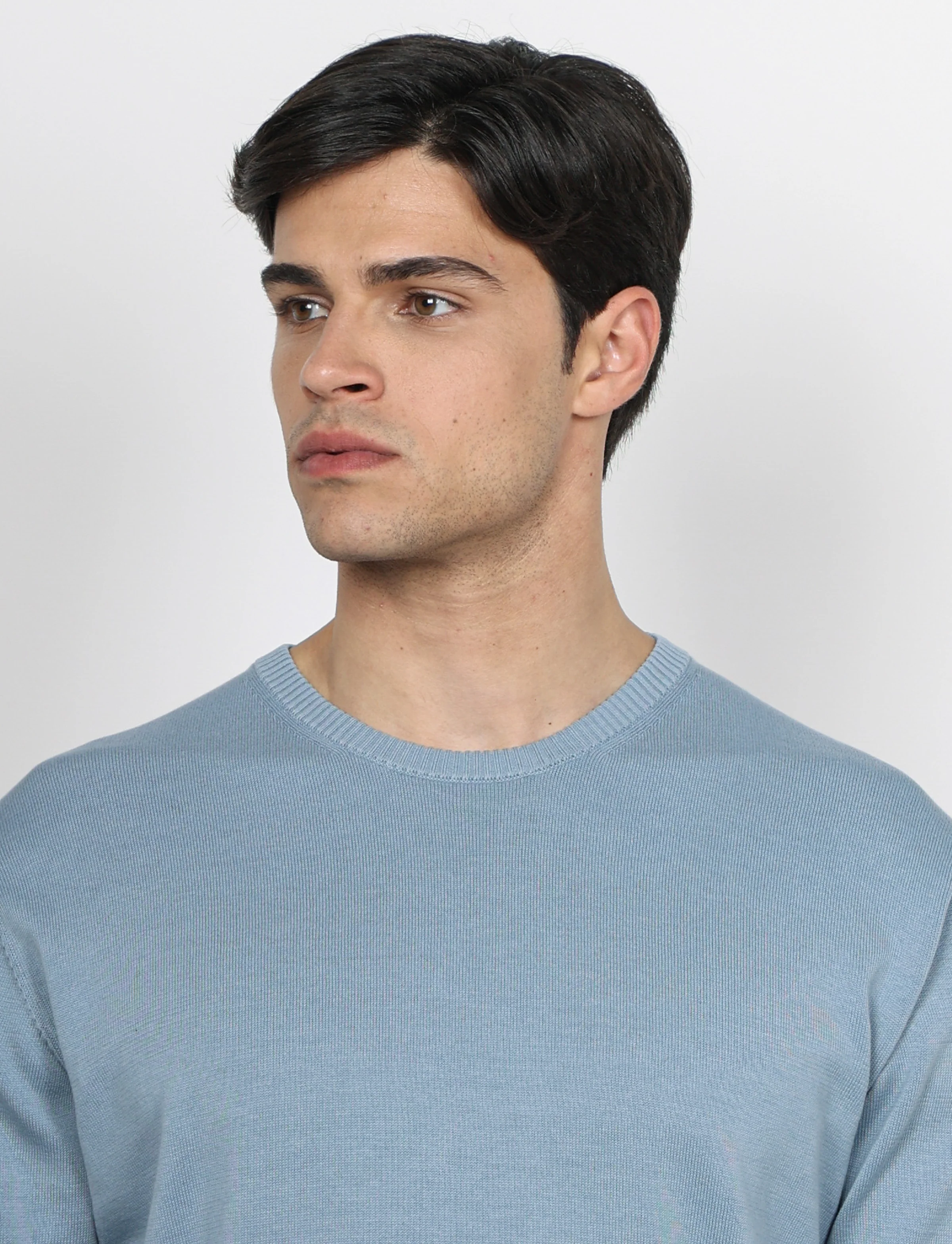 Maglia girocollo in cotone a maniche lunghe - Image 42