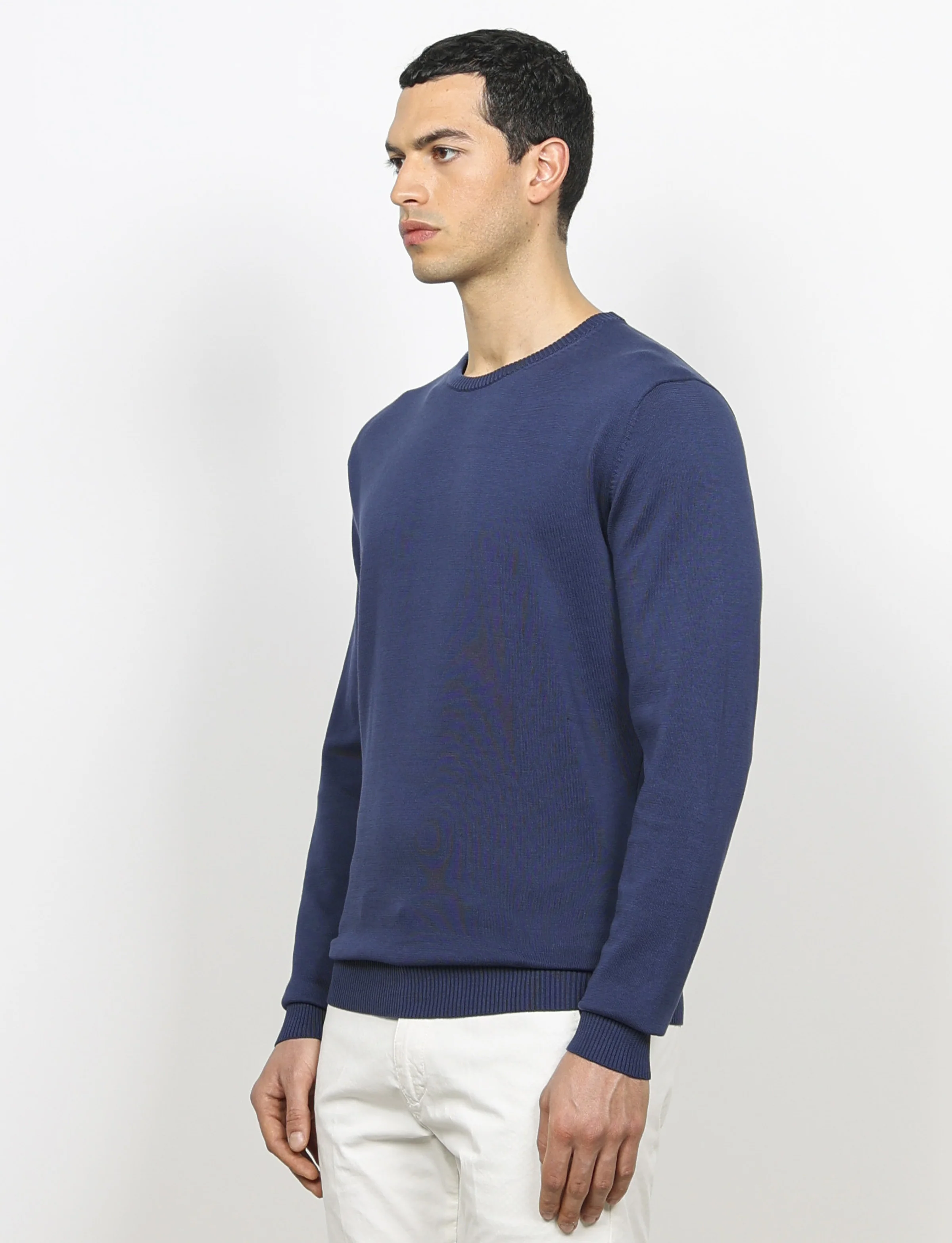 Maglia girocollo in cotone a maniche lunghe - Image 7