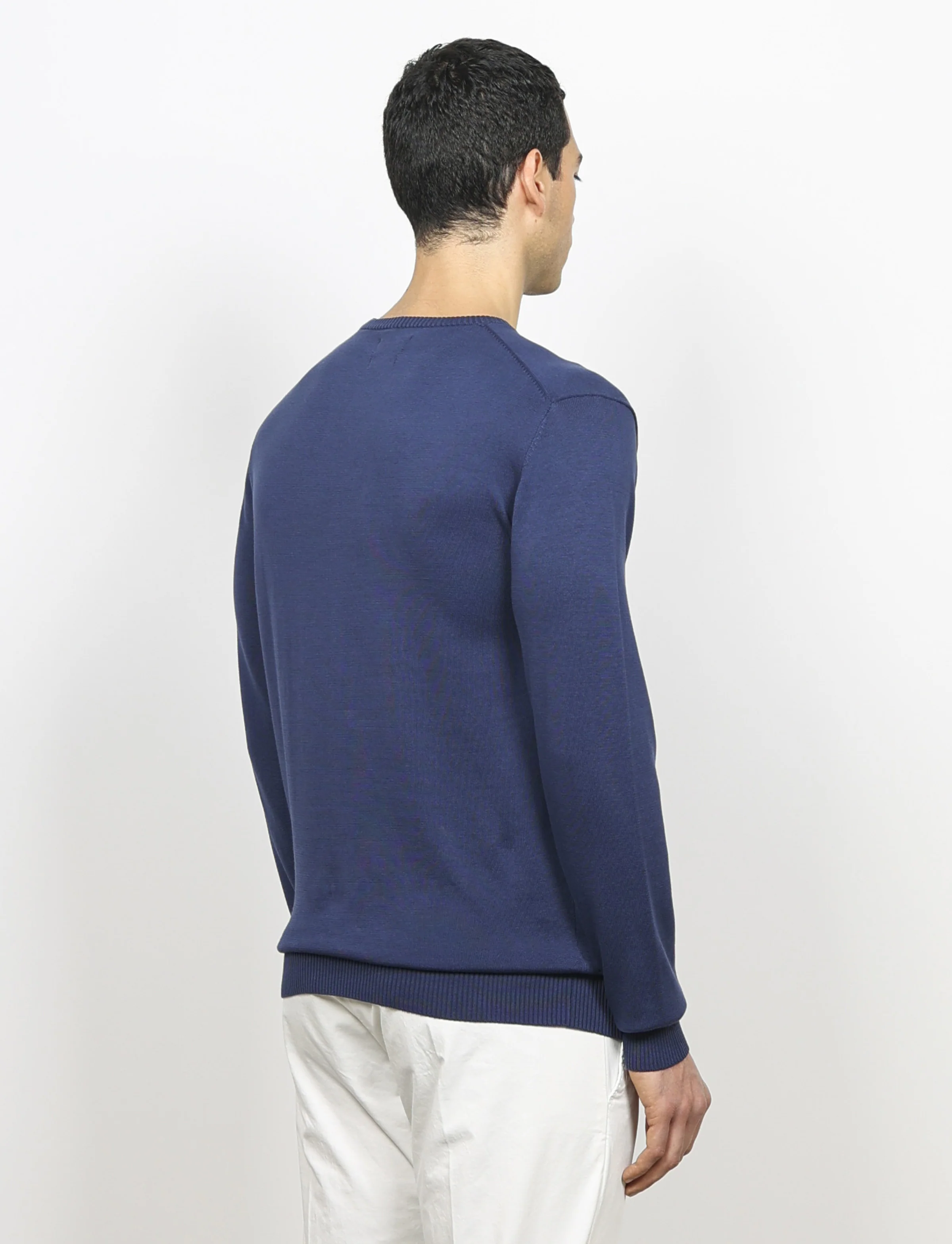 Maglia girocollo in cotone a maniche lunghe - Image 8