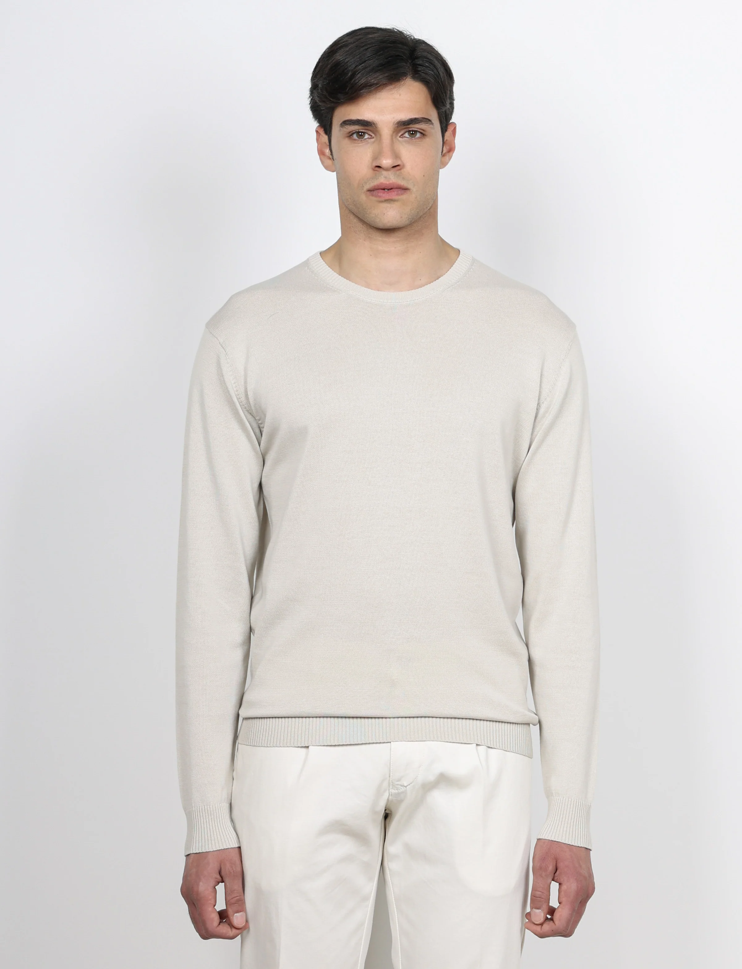 Maglia girocollo in cotone a maniche lunghe - Image 9