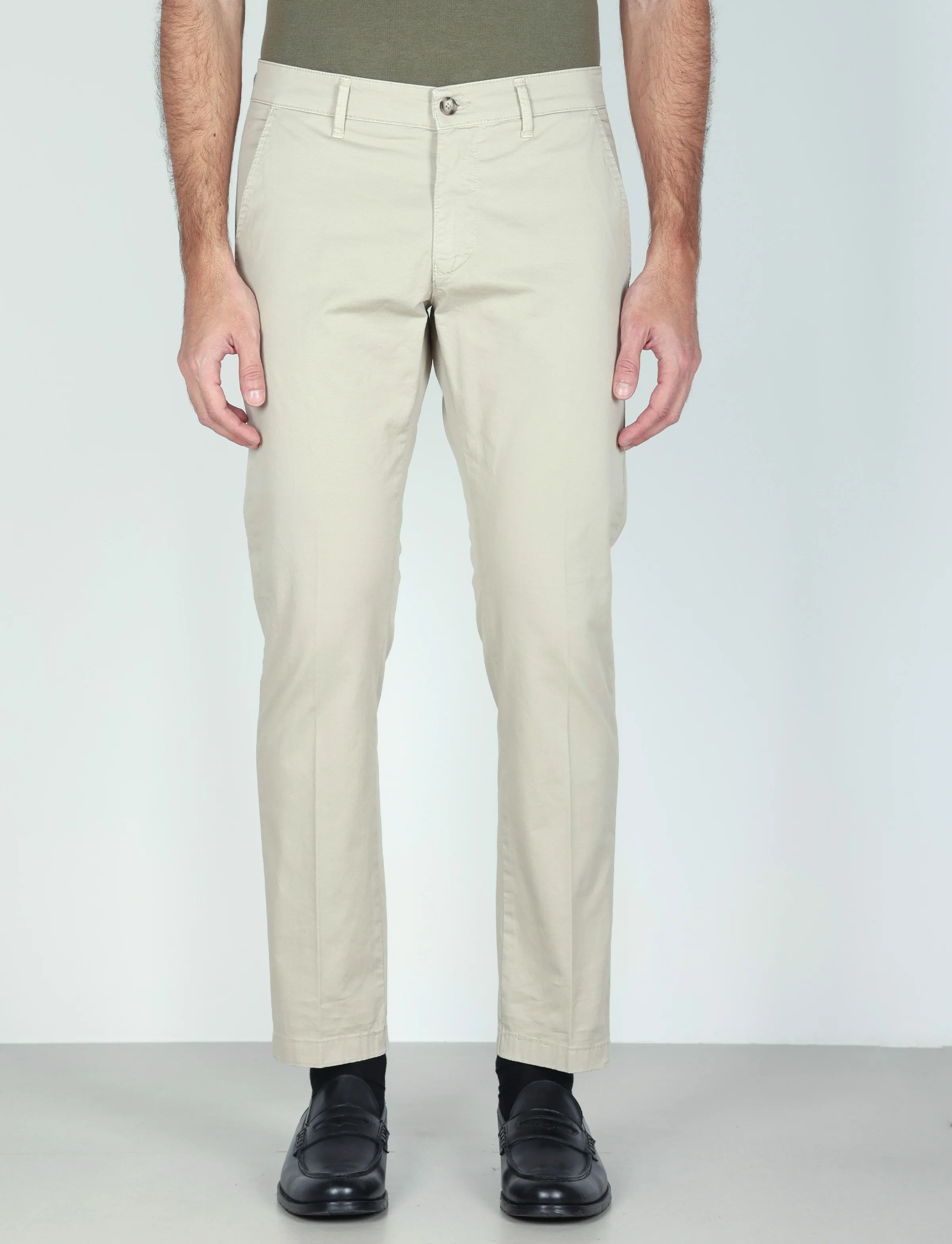 Pantaloni in gabardine di cotone stretch - Image 26