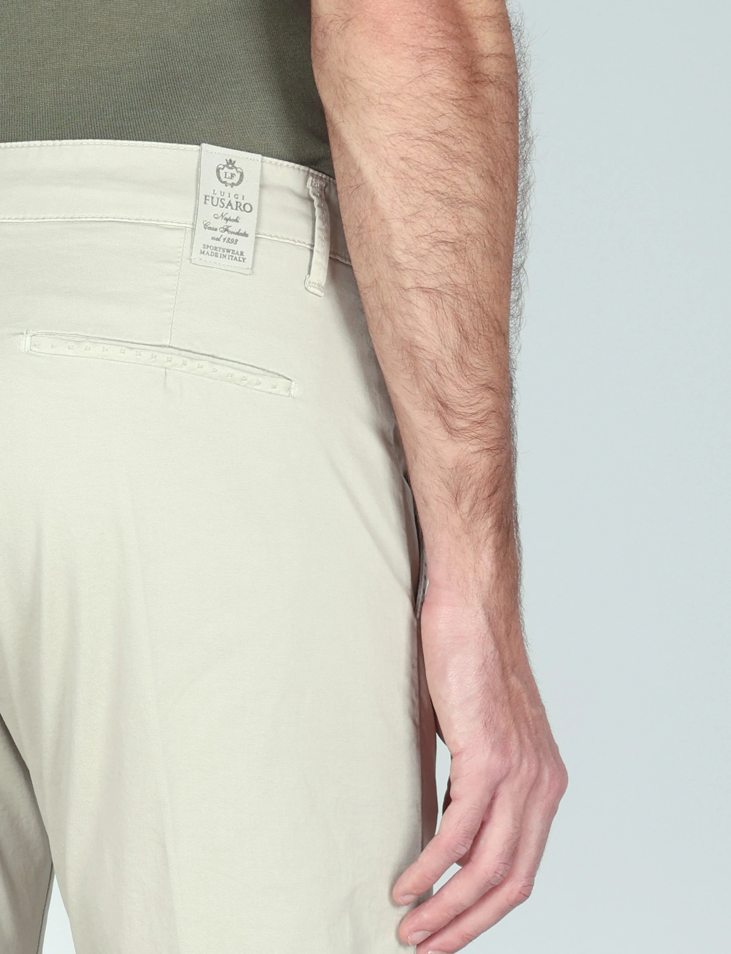 Pantaloni in gabardine di cotone stretch - Image 30