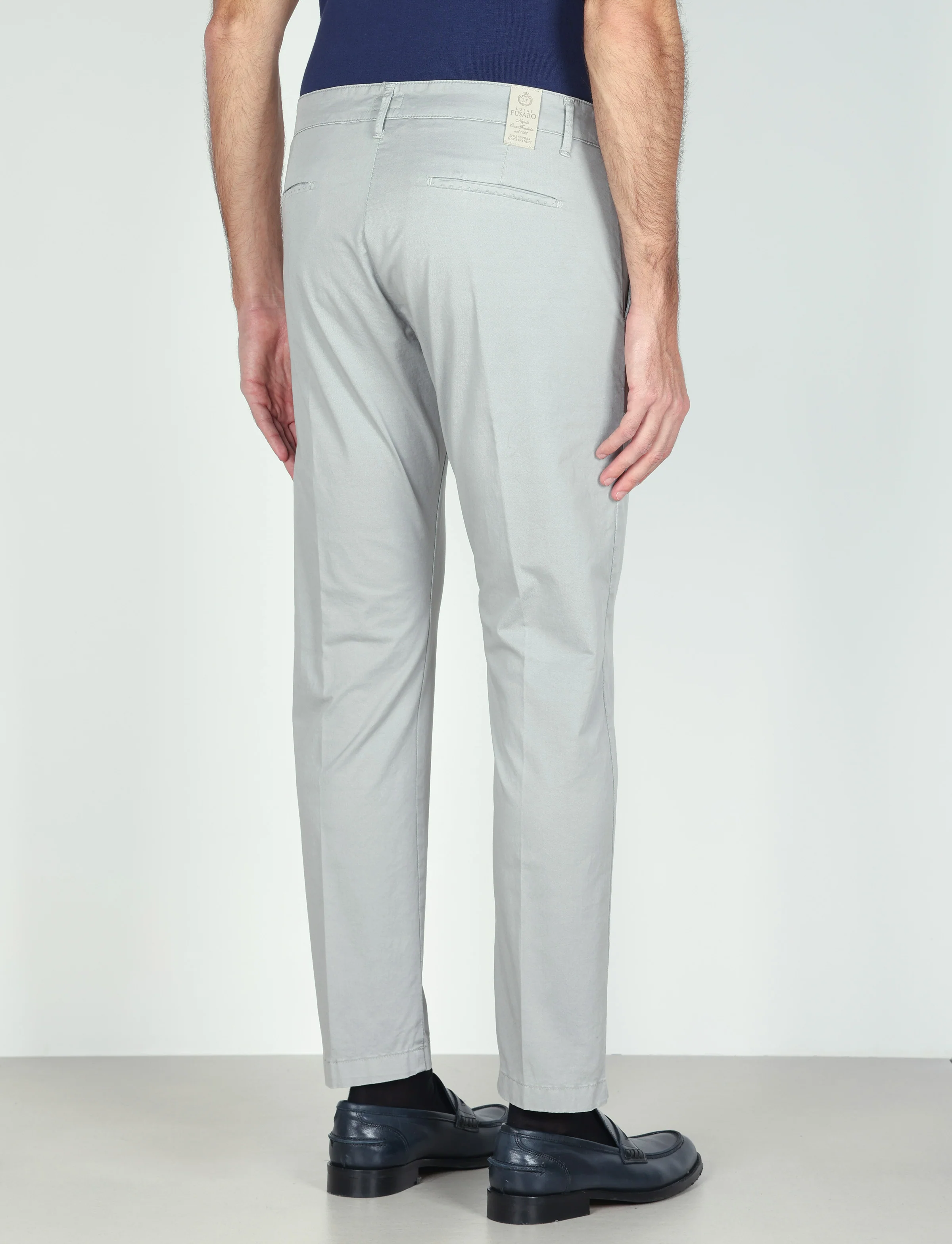 Pantaloni in gabardine di cotone stretch - Image 47