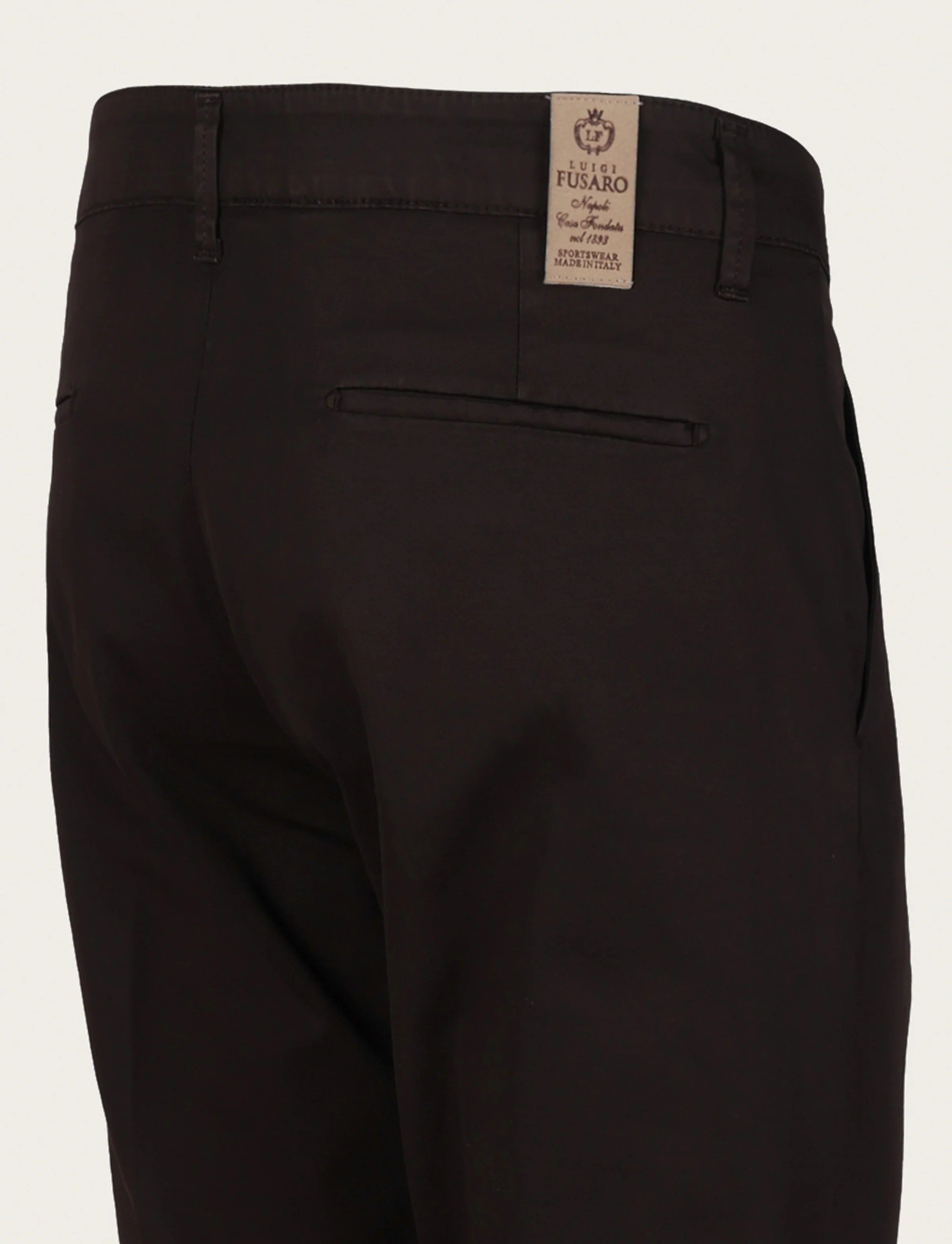 Pantaloni con pinces in cotone elasticizzato - Image 24