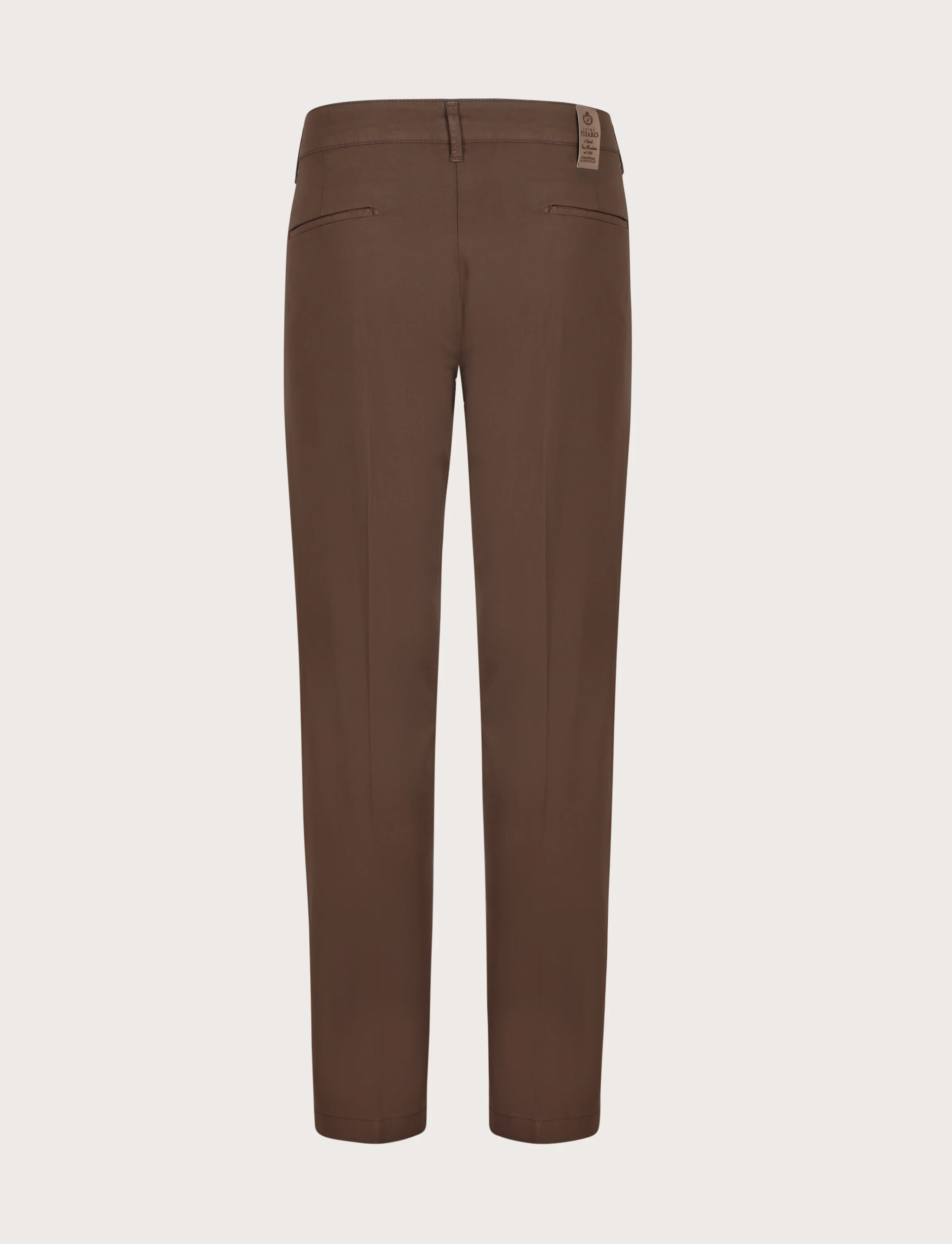 Pantaloni con pinces in cotone elasticizzato - Image 26