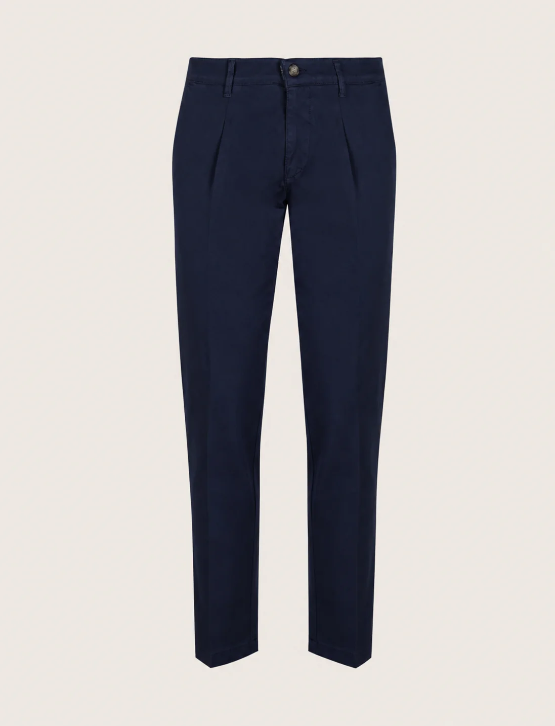 Pantaloni con pinces in cotone elasticizzato - Image 31