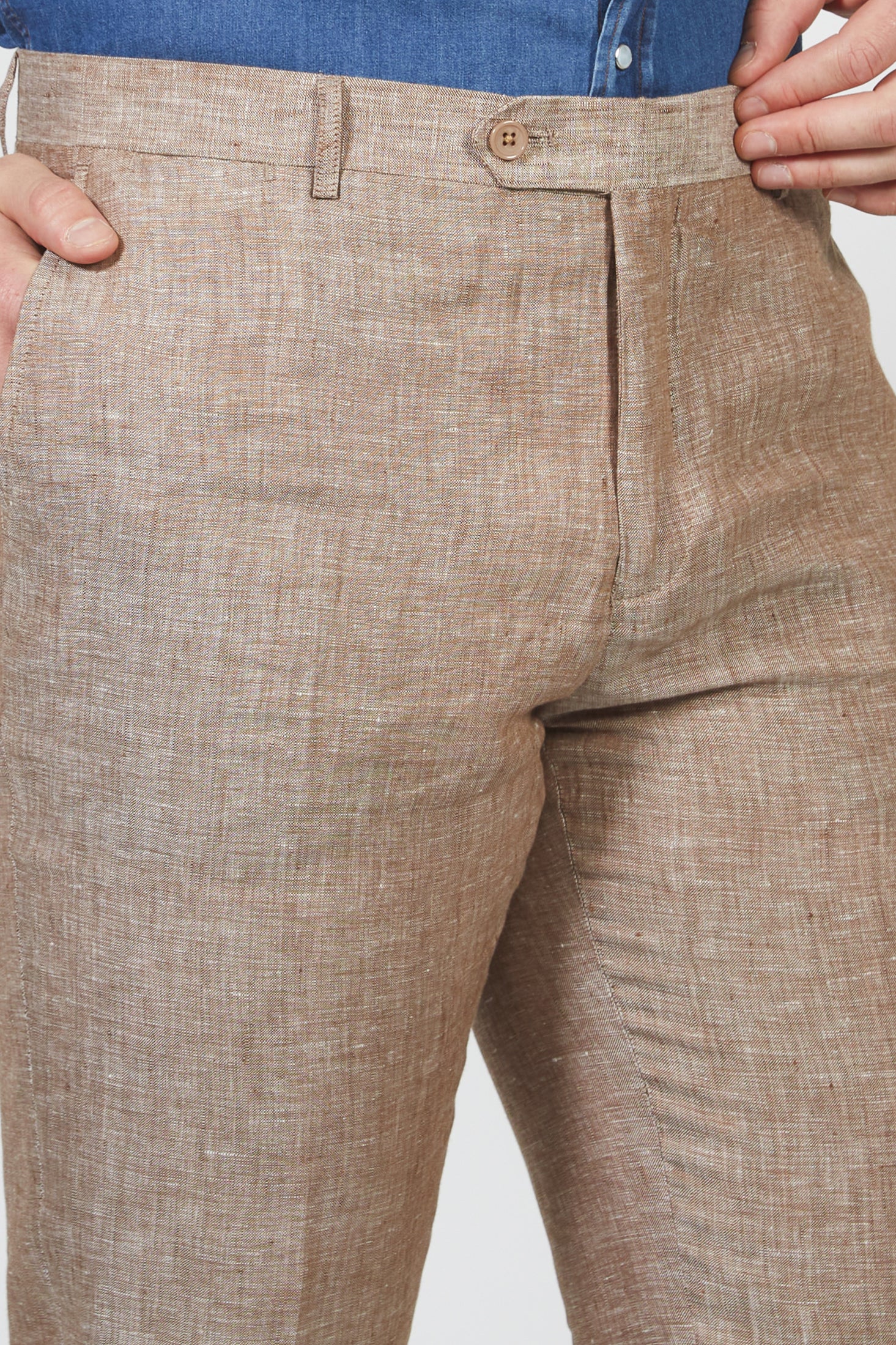Pantalone in lino mélange - Image 11