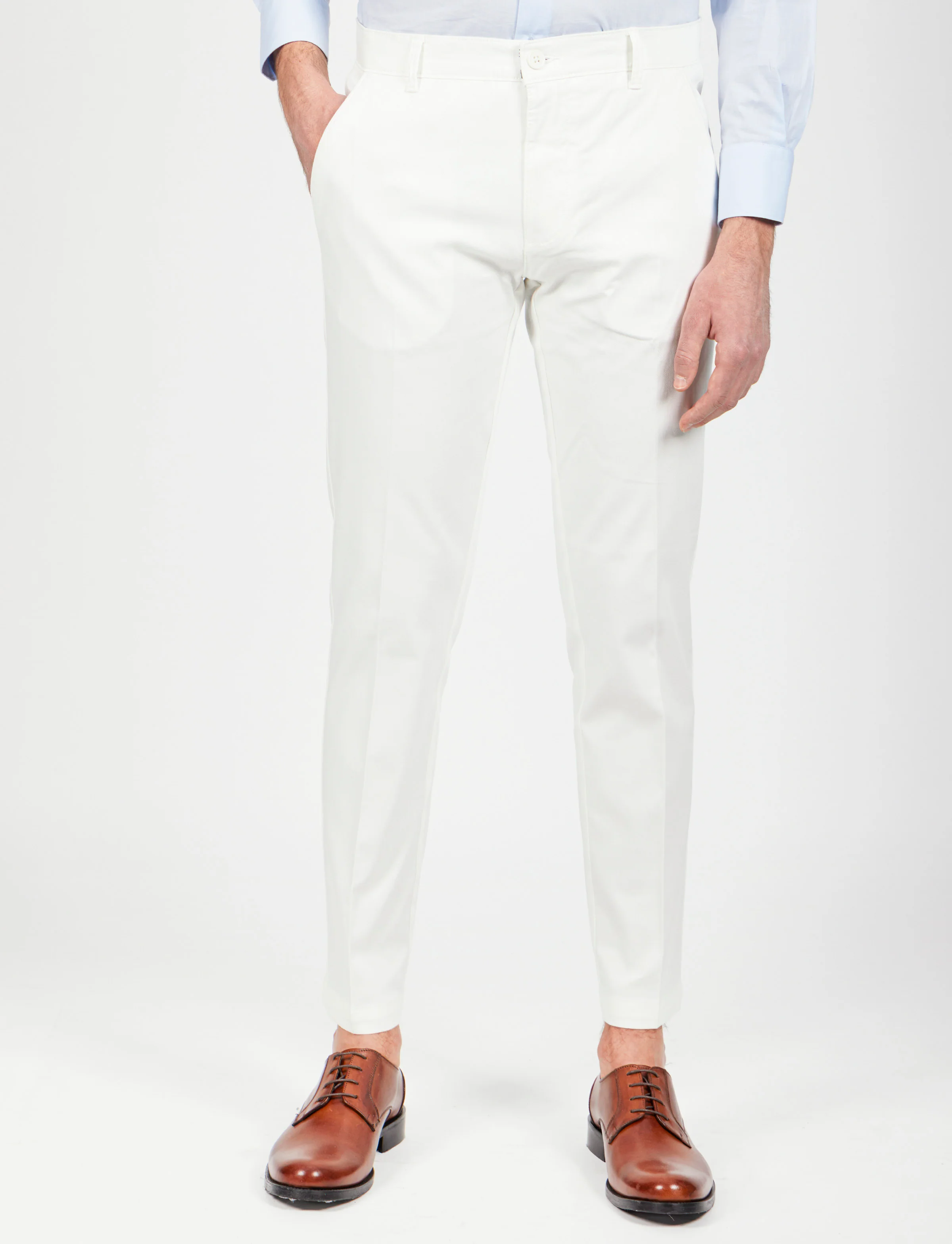 Pantaloni in dobby di cotone - Image 14