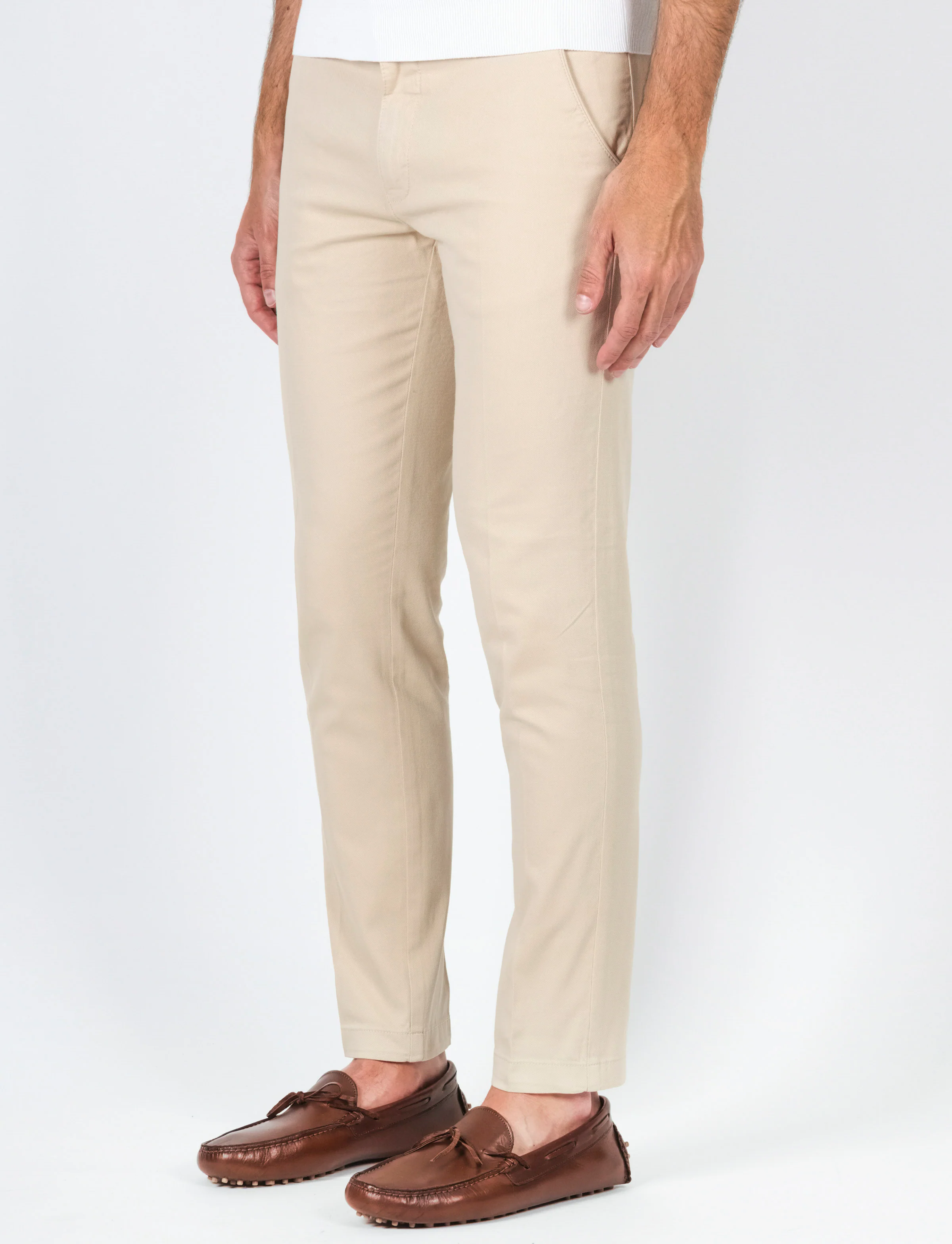 Pantaloni in dobby di cotone - Image 2