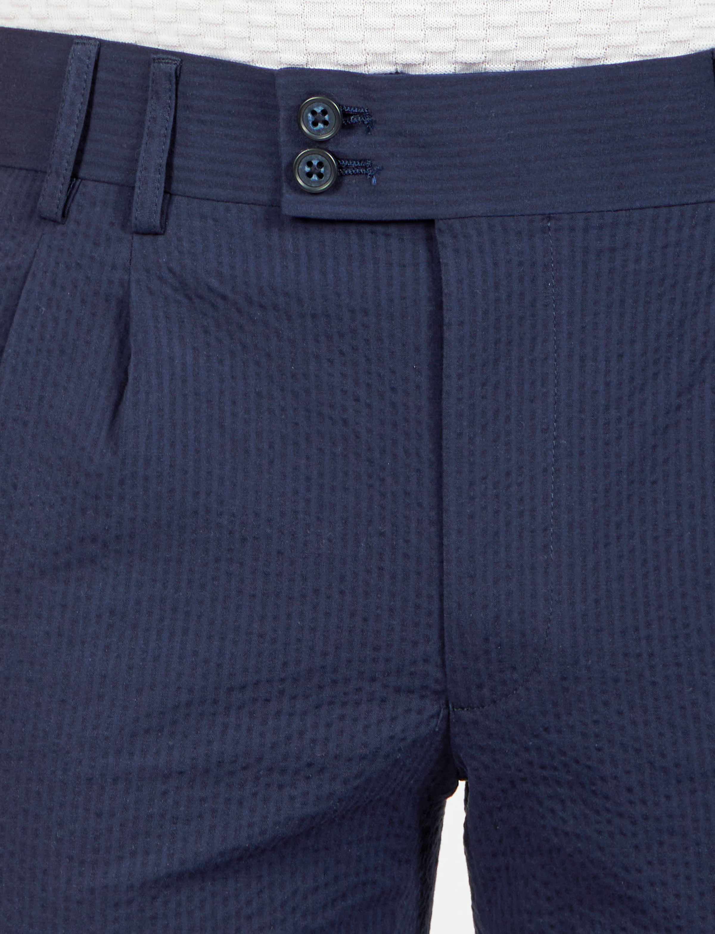 Pantalone in cotone goffrato con doppia pence - Image 15