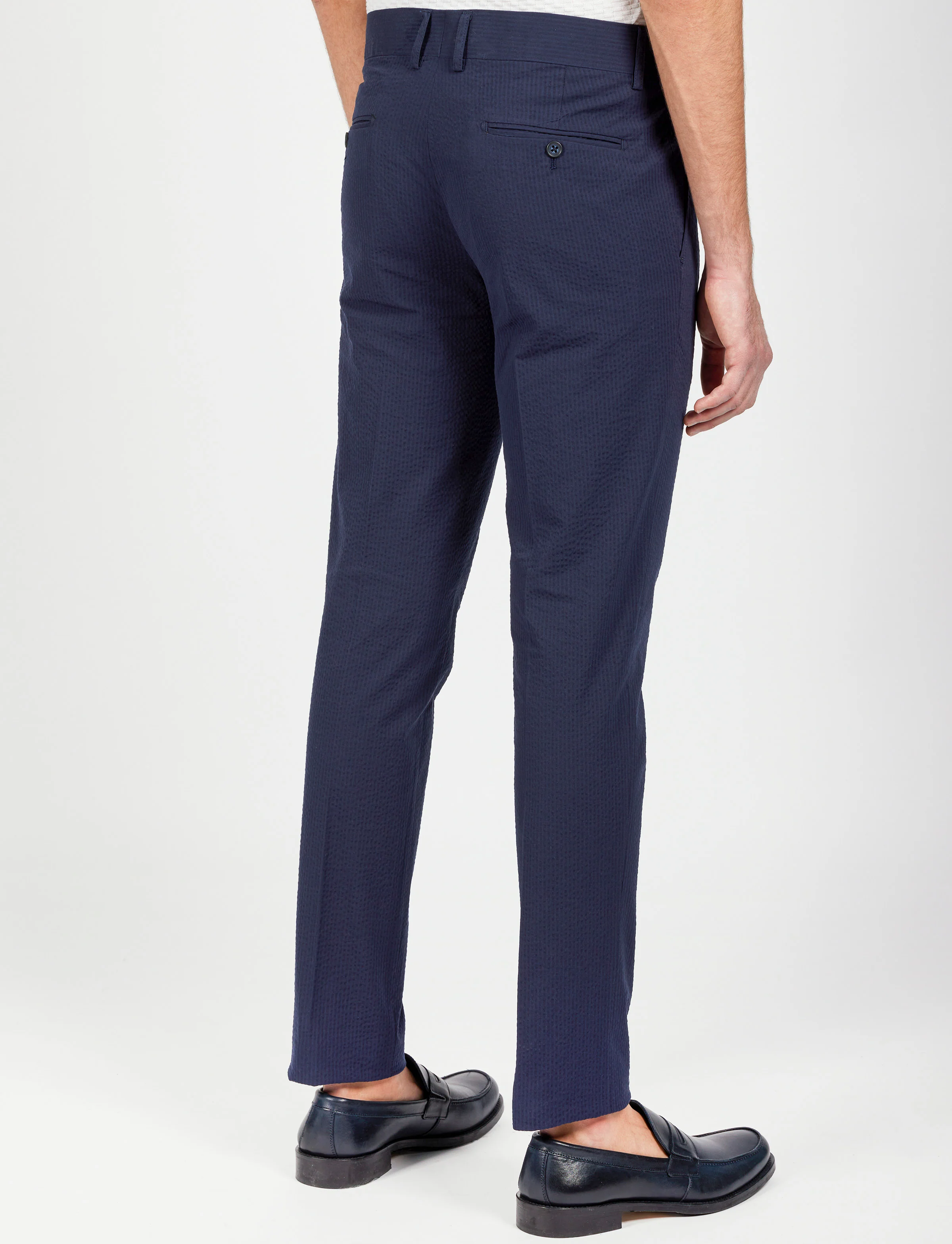Pantalone in cotone goffrato con doppia pence - Image 17