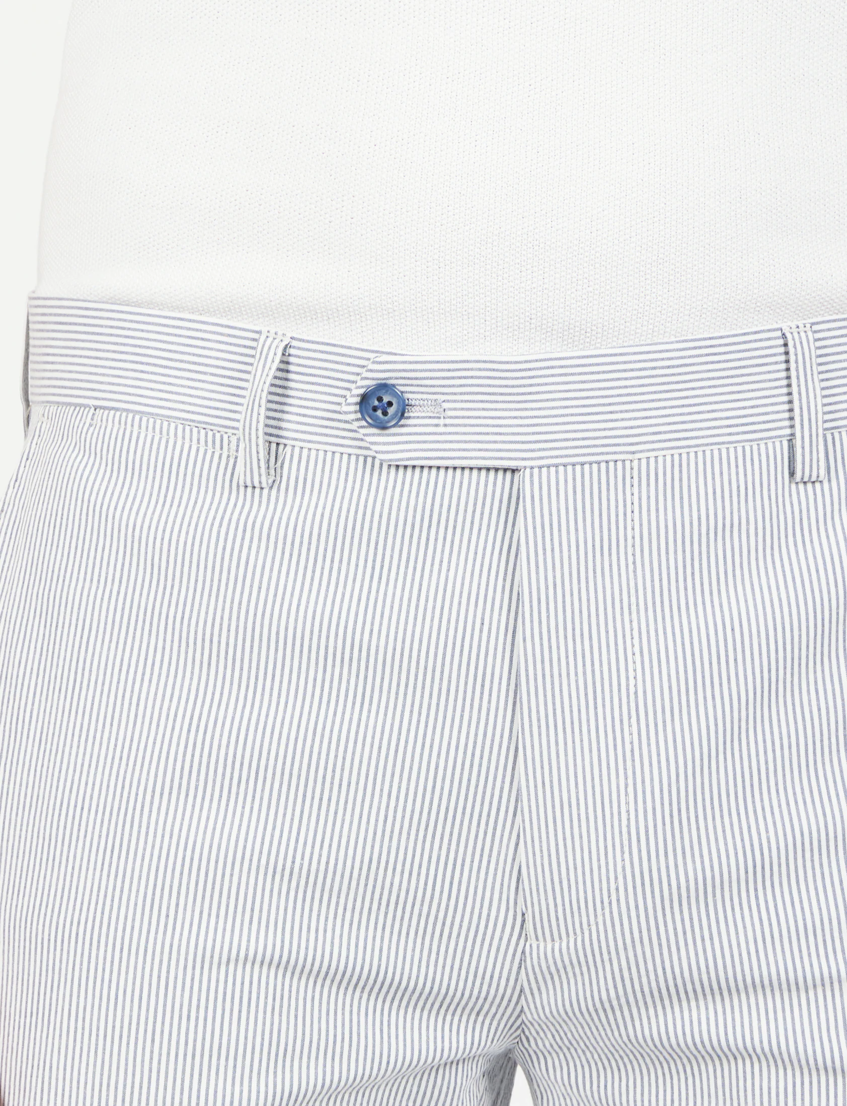 Pantaloni a righe in cotone goffrato - Image 9