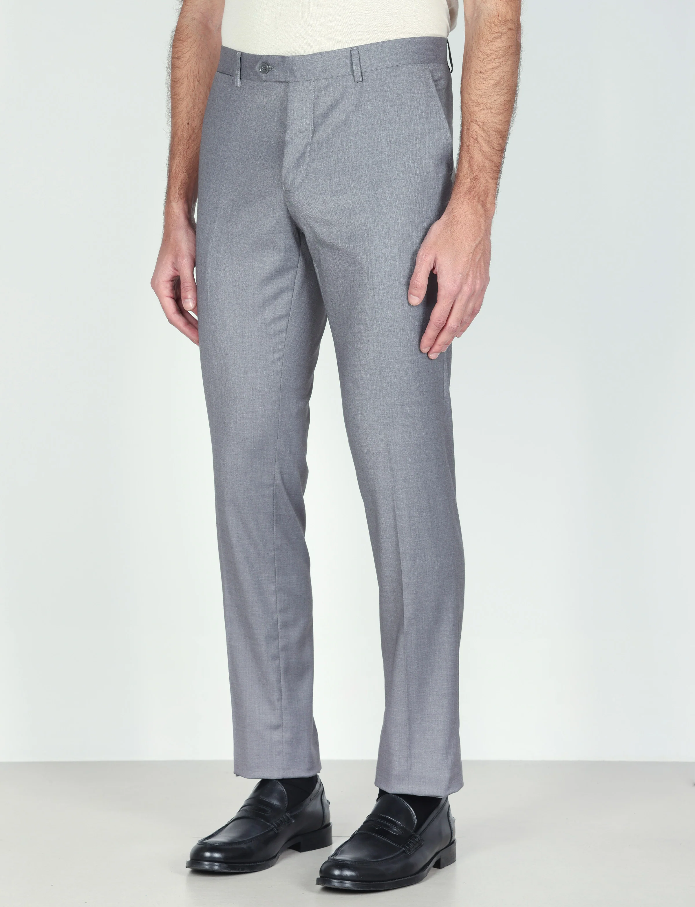 Pantaloni classici tinta unita - Image 2