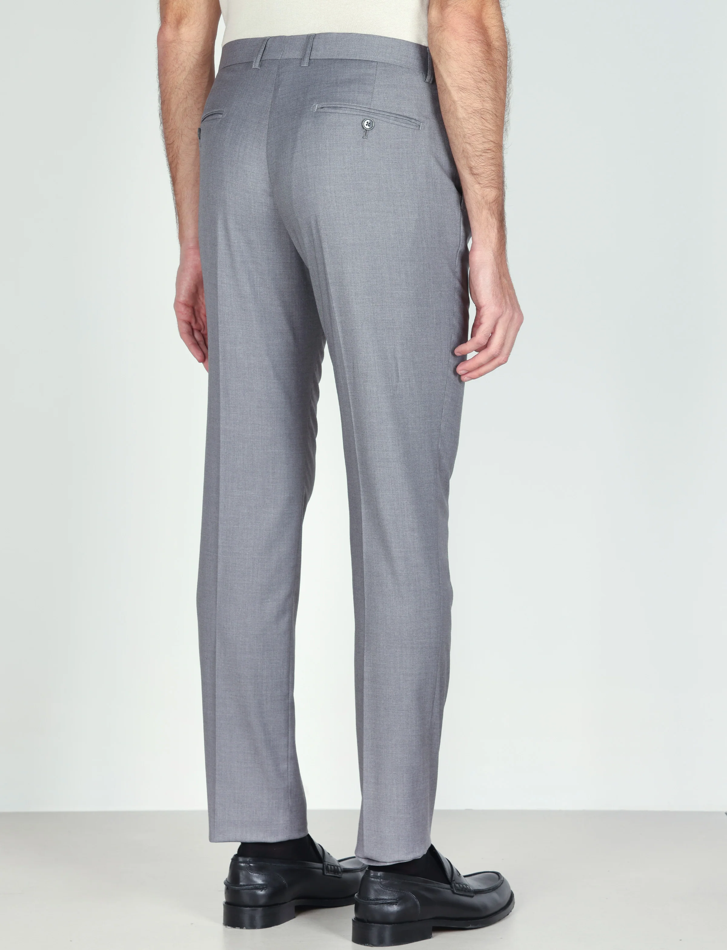 Pantaloni classici tinta unita - Image 3