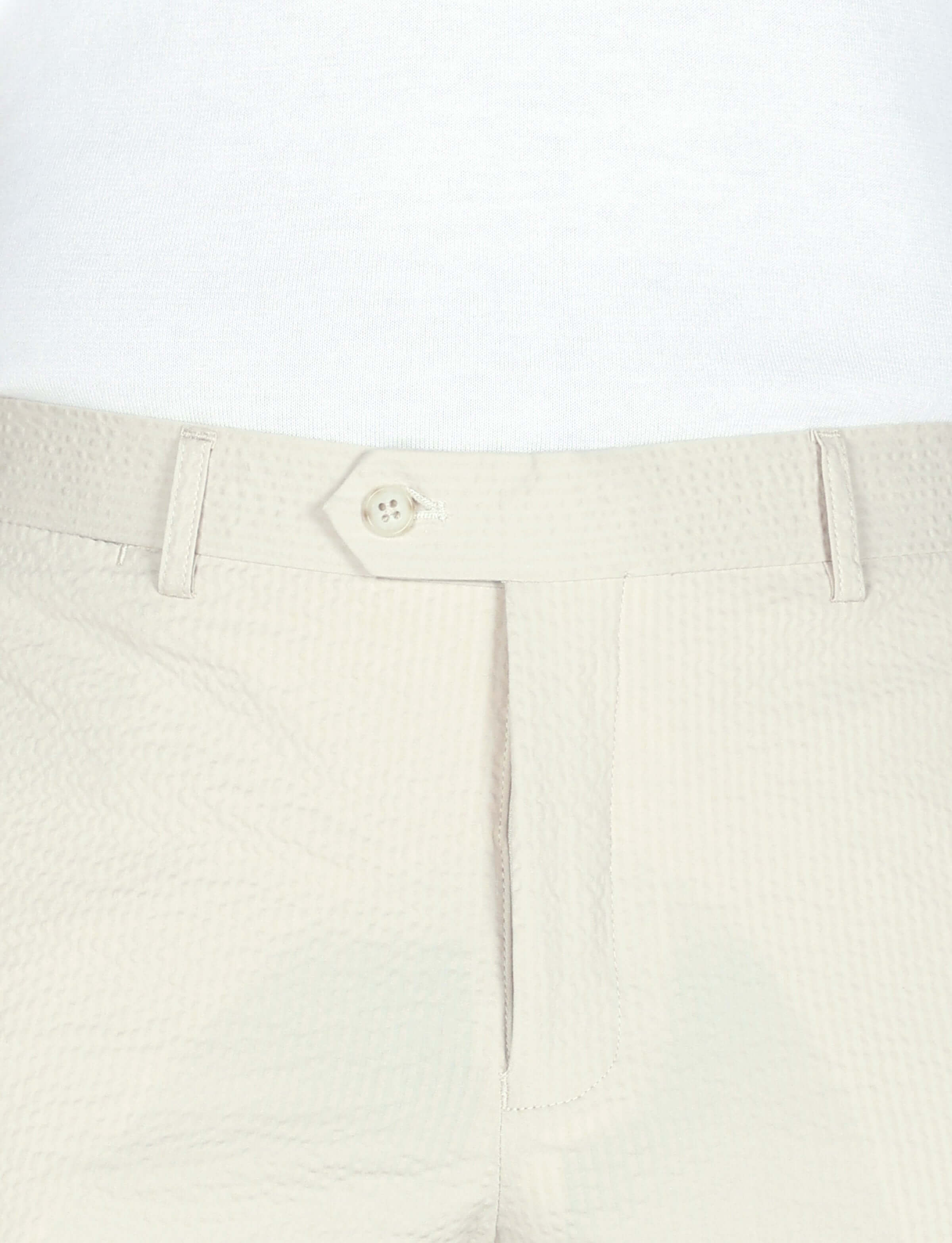Pantaloni in cotone goffrato tinta unita - Image 14