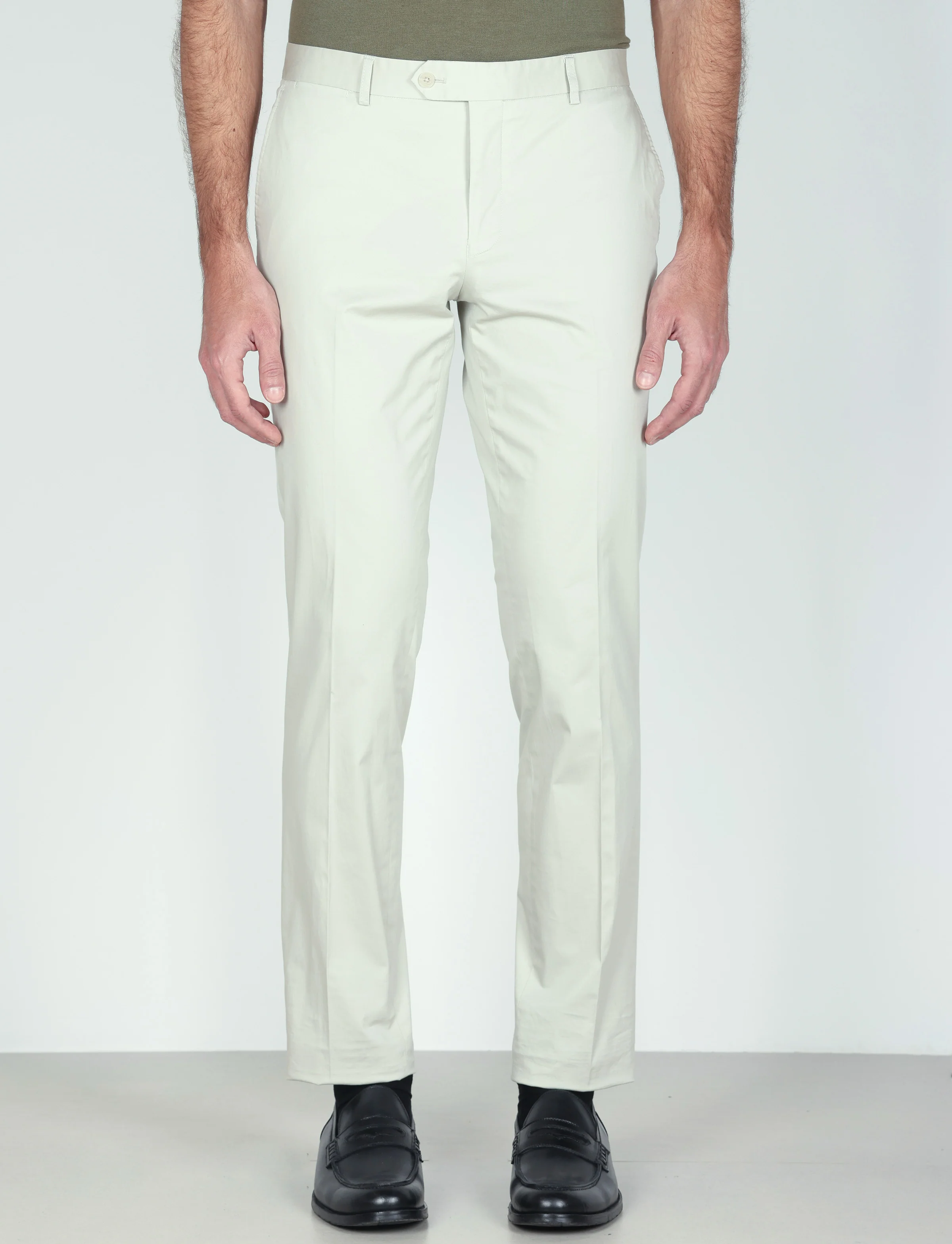 Pantaloni tinta unita in cotone stretch - Image 6