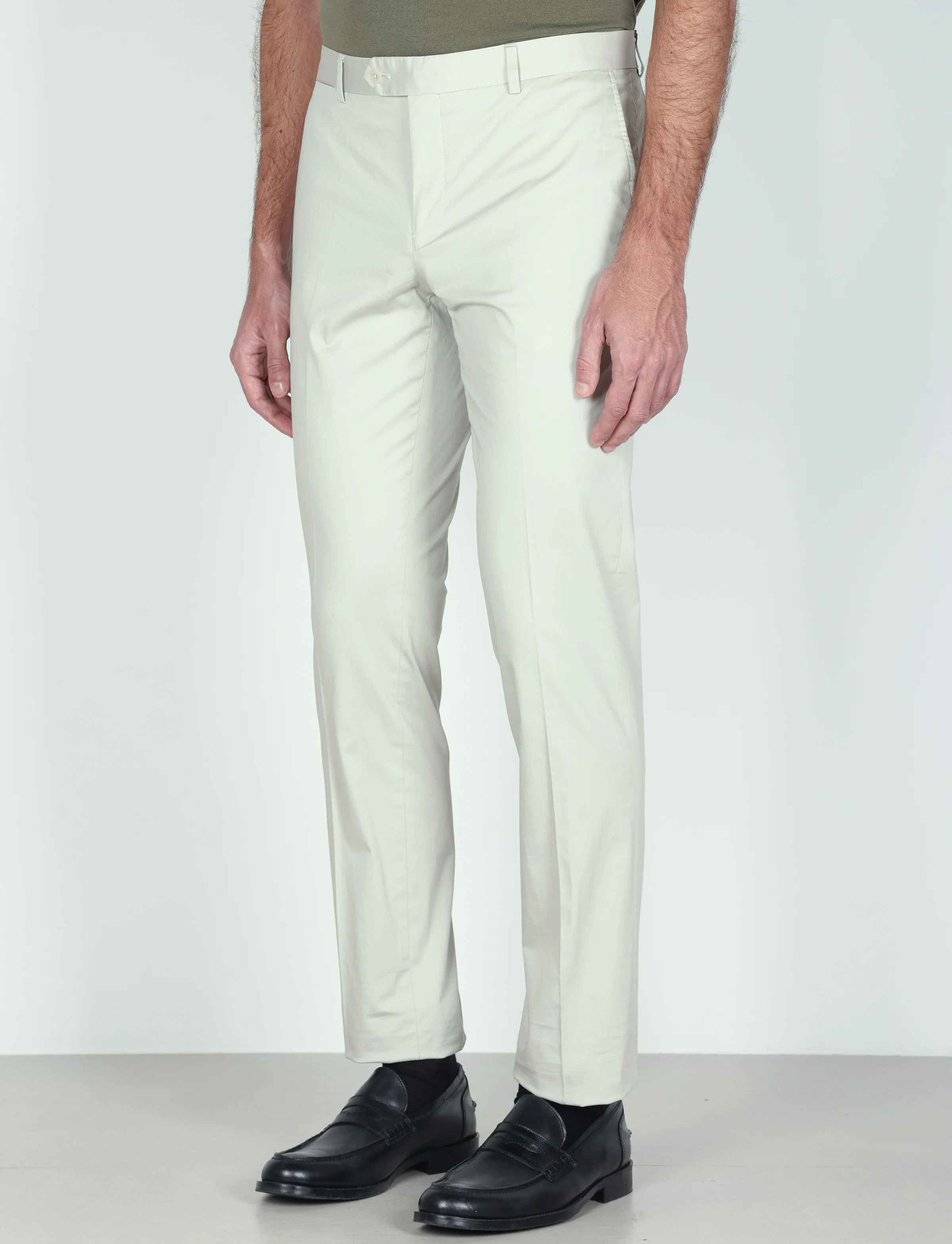 Pantaloni tinta unita in cotone stretch - Image 7