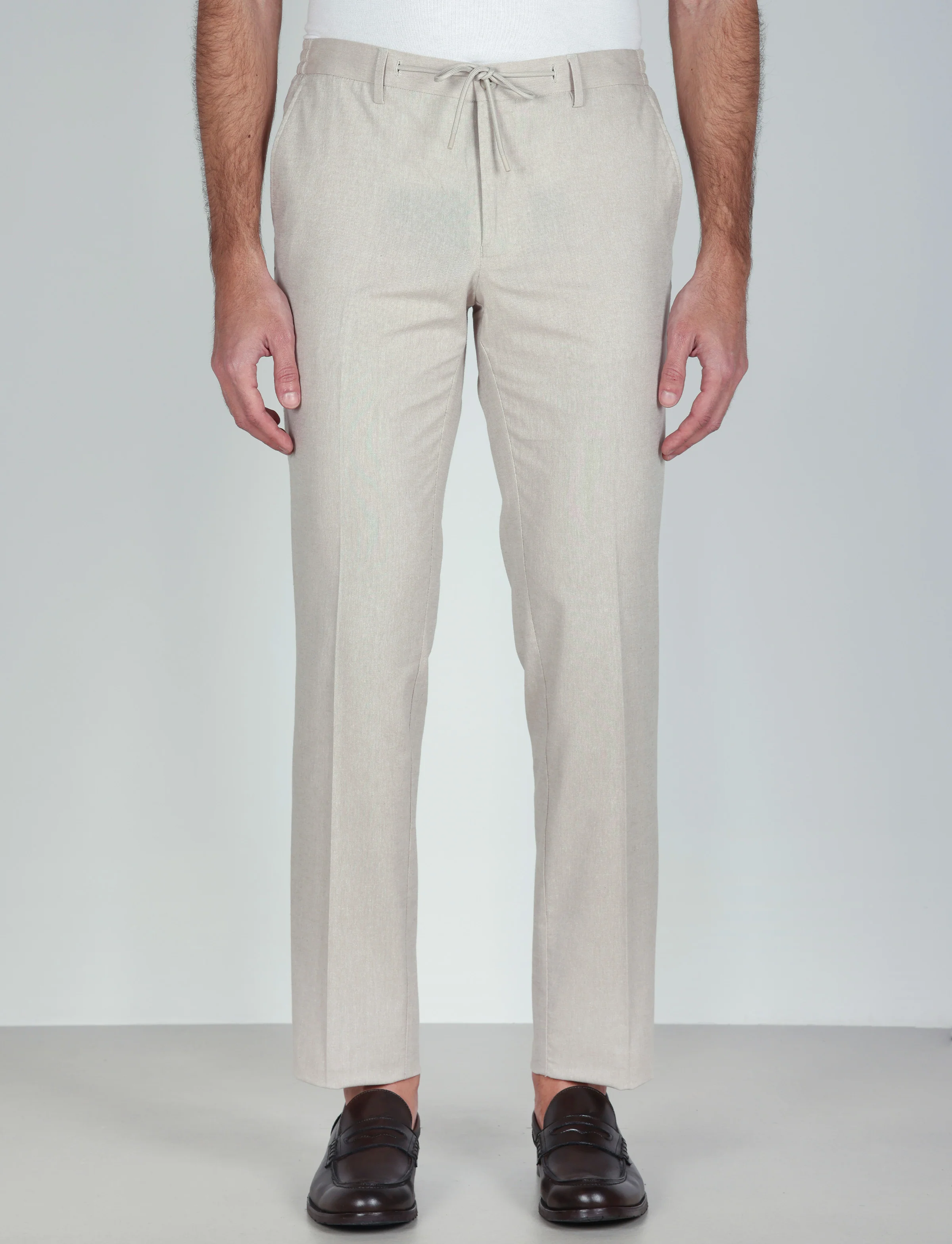 Pantalaccio con coulisse in cotone stretch - Image 6