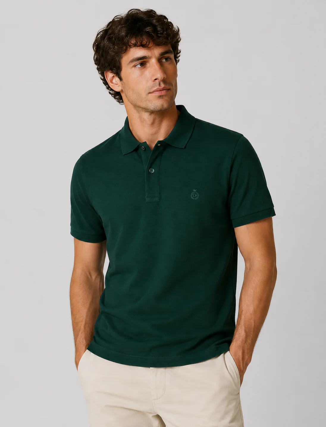 Polo in cotone tinta unita - Image 4