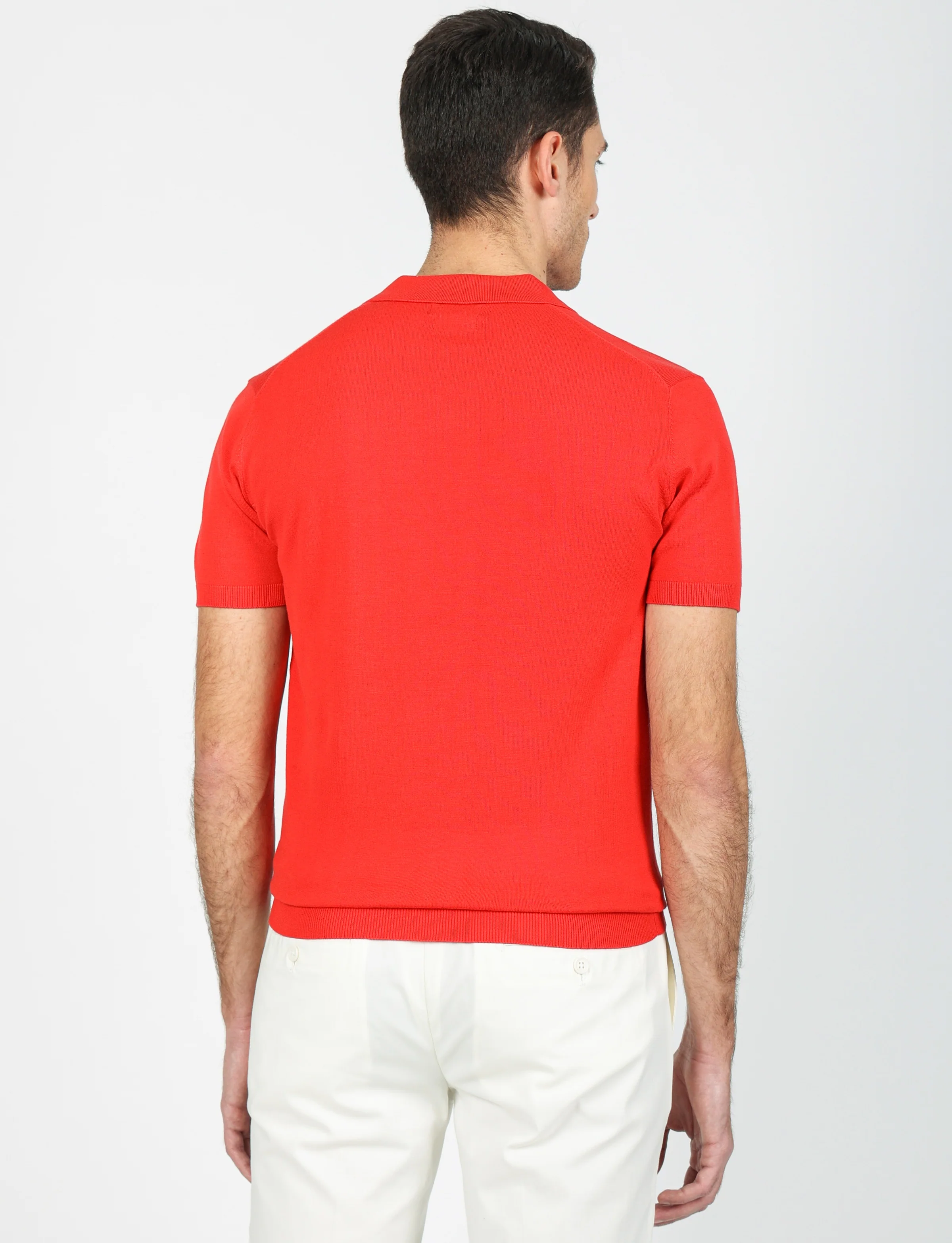 Polo a V in cotone leggero - Image 4