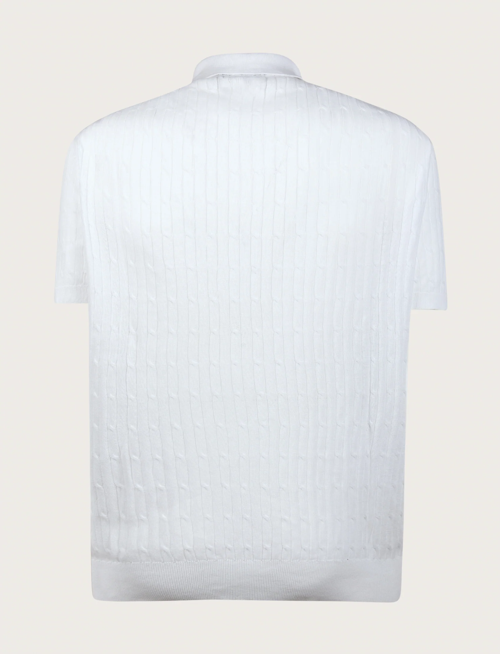 Polo in cotone derby a trecce - Image 6