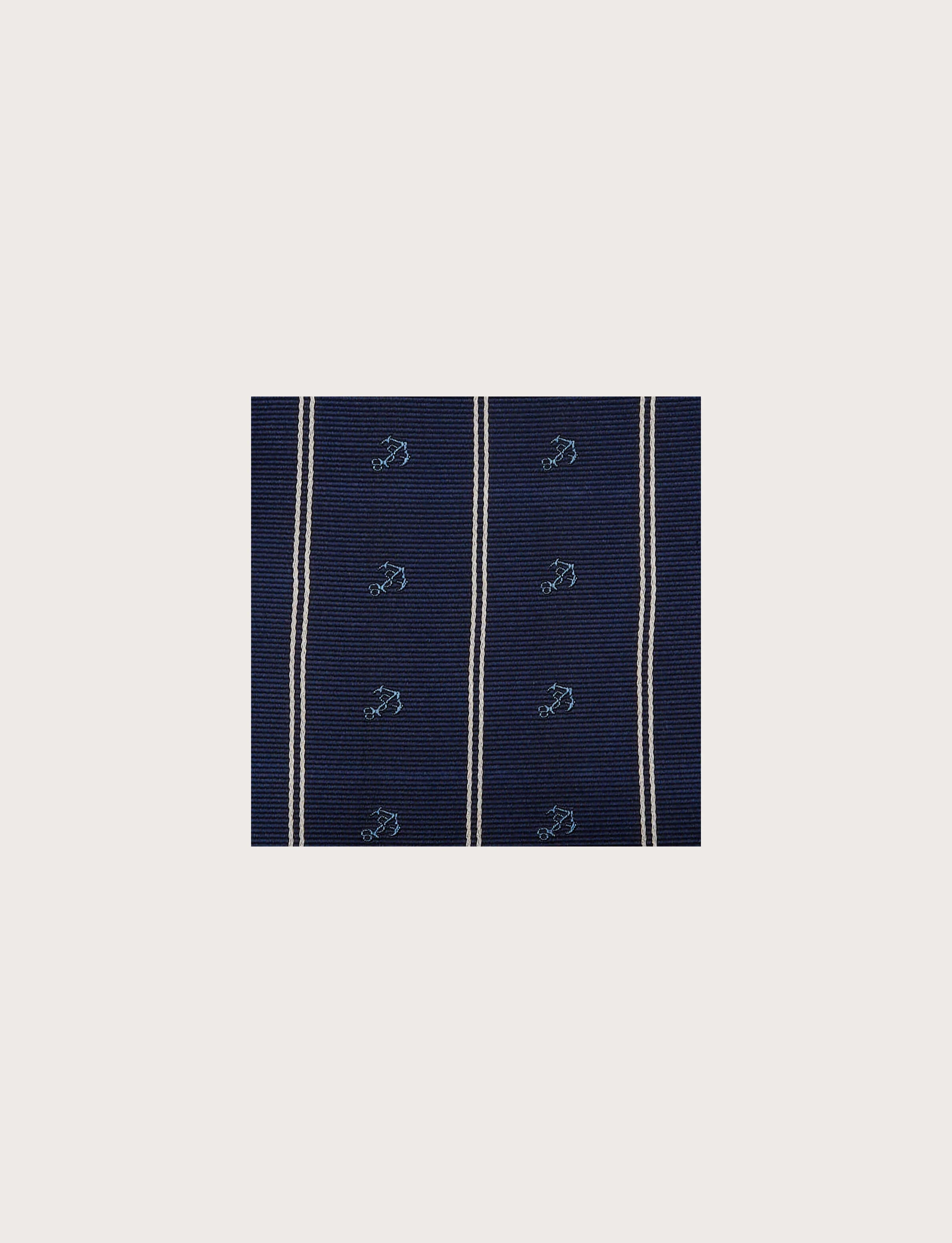 Pochette in seta regimental con ancore - Image 3
