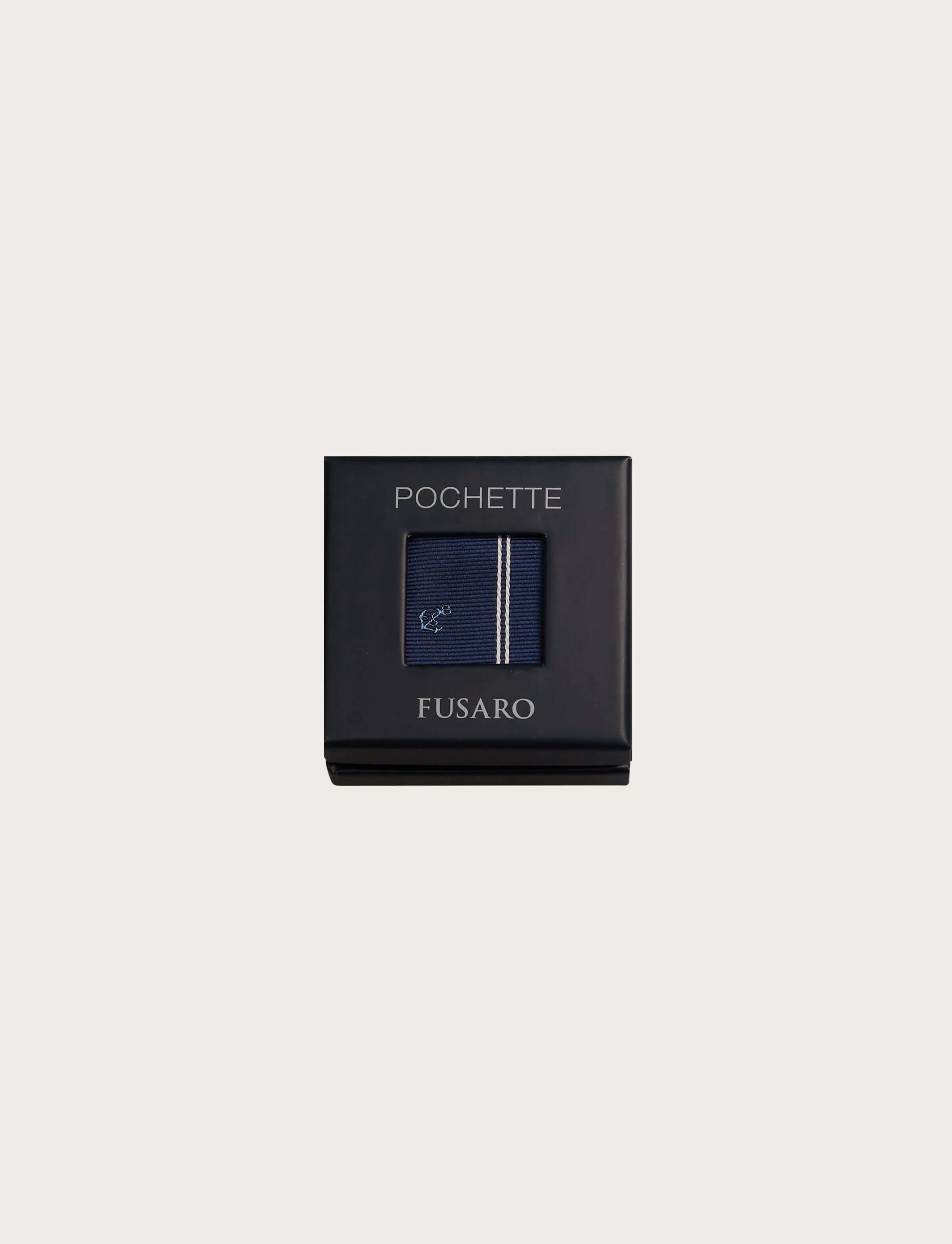 Pochette in seta regimental con ancore - Image 4