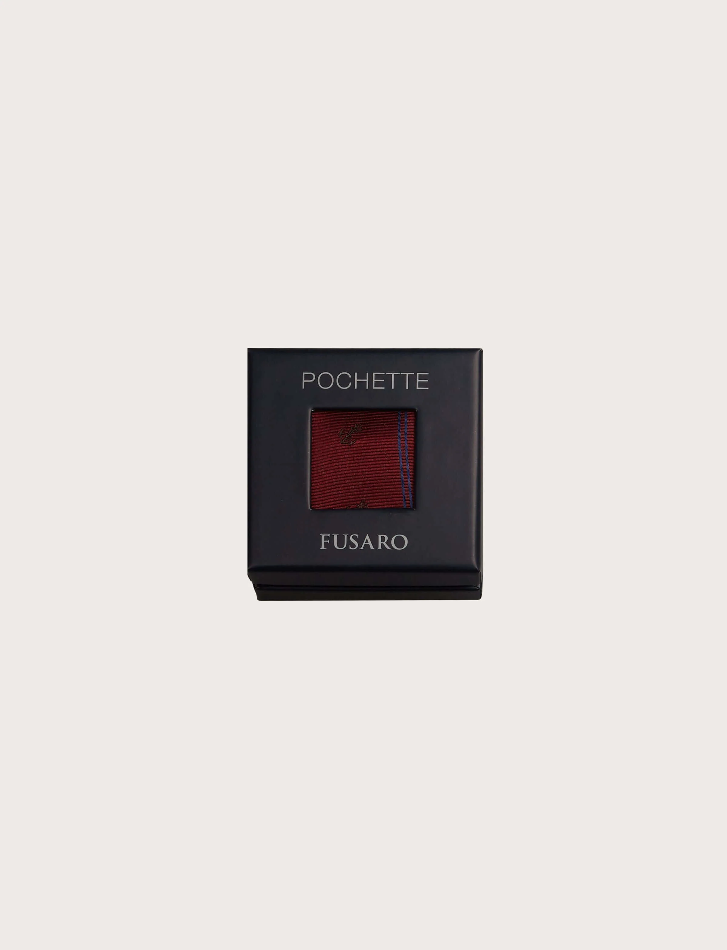Pochette in seta regimental con ancore - Image 6