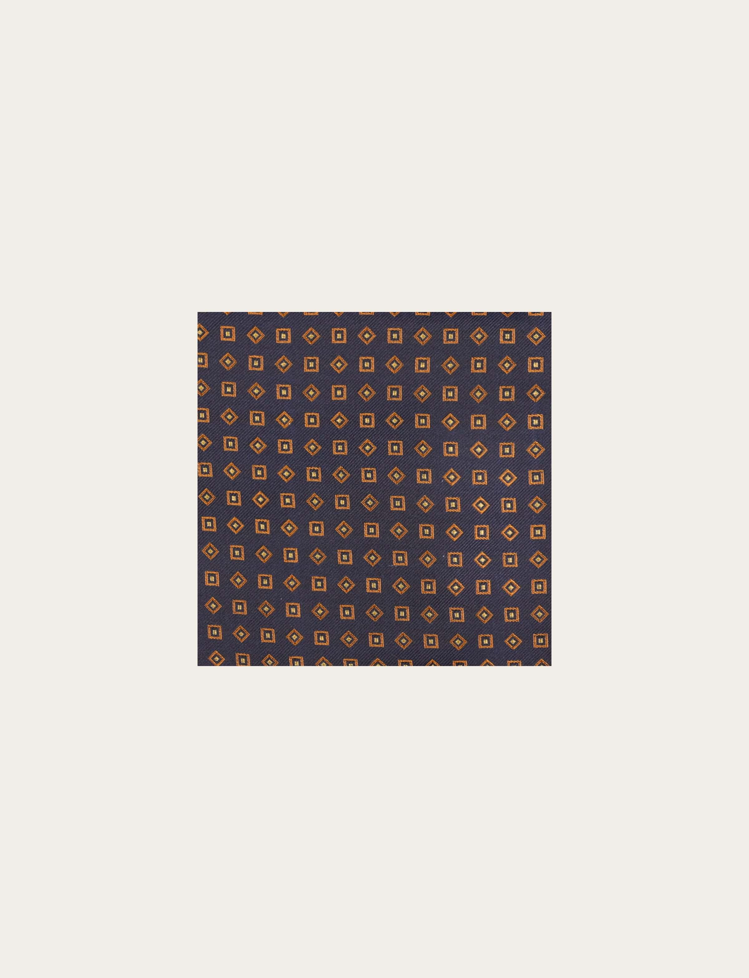 Pochette in seta fantasia geometrica - Image 3