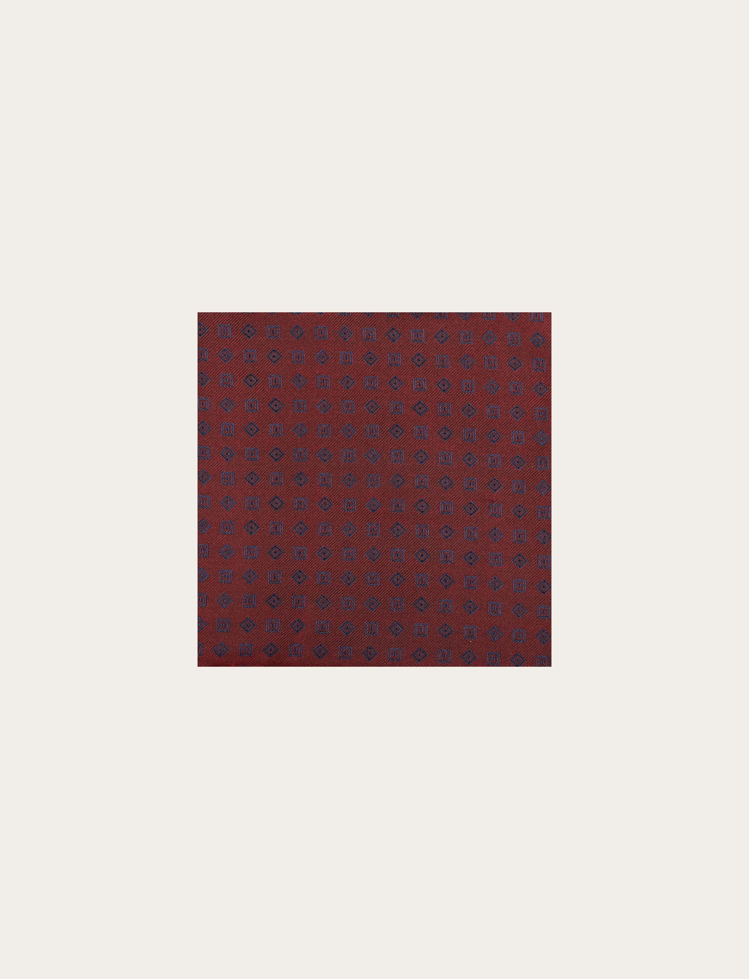 Pochette in seta fantasia geometrica - Image 5