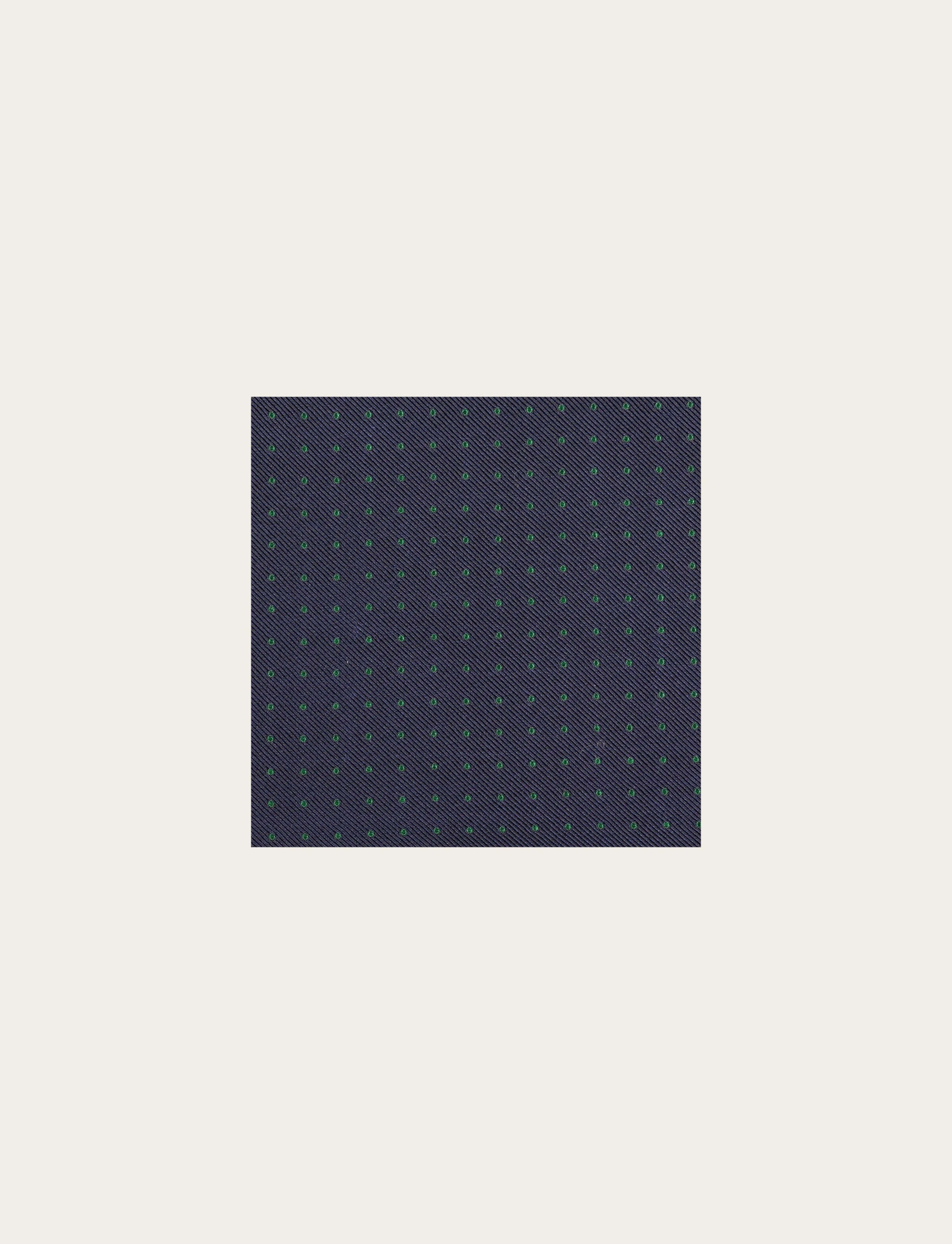 Pochette in seta a pois