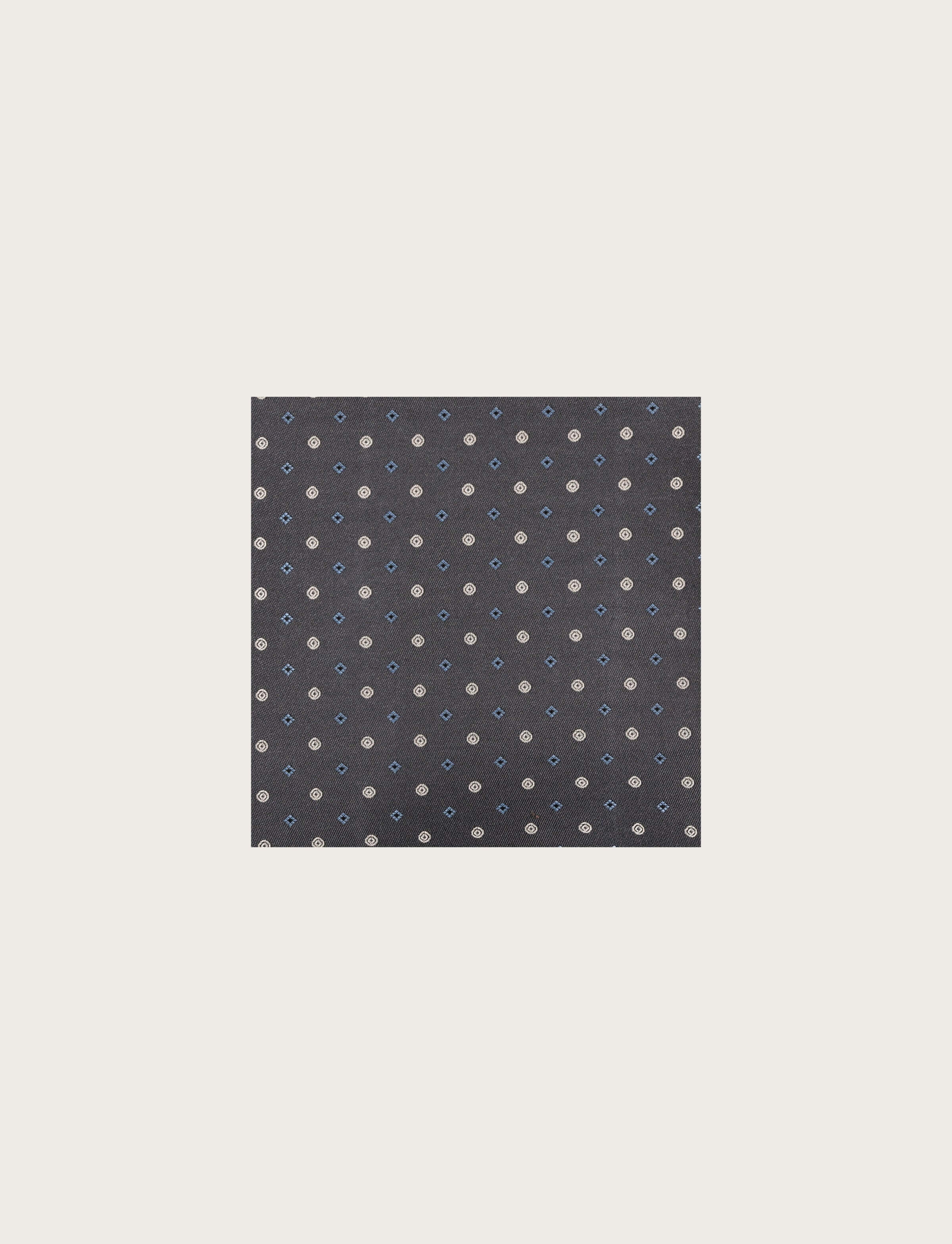 Pochette in seta disegno geometrico
