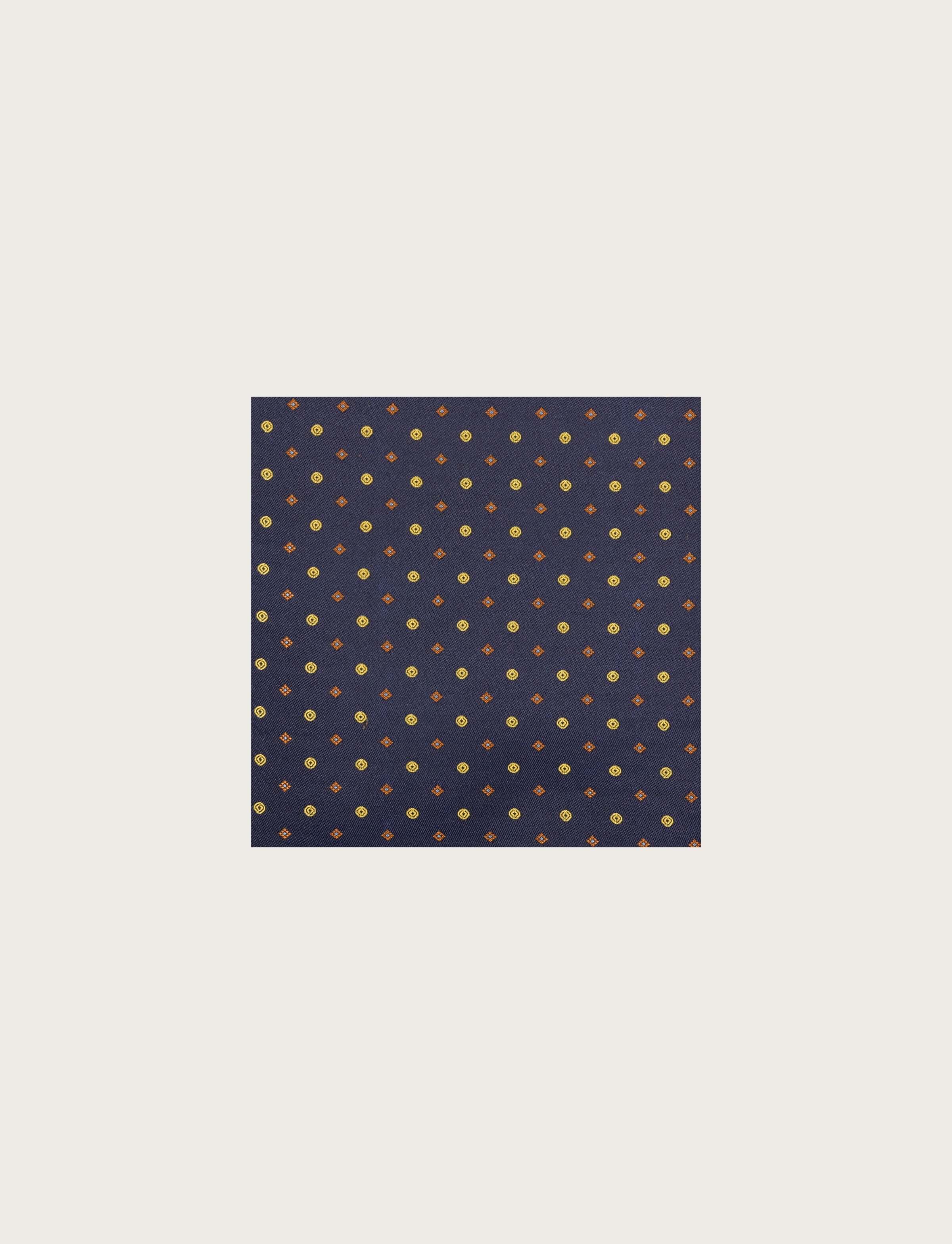 Pochette in seta disegno geometrico - Image 3