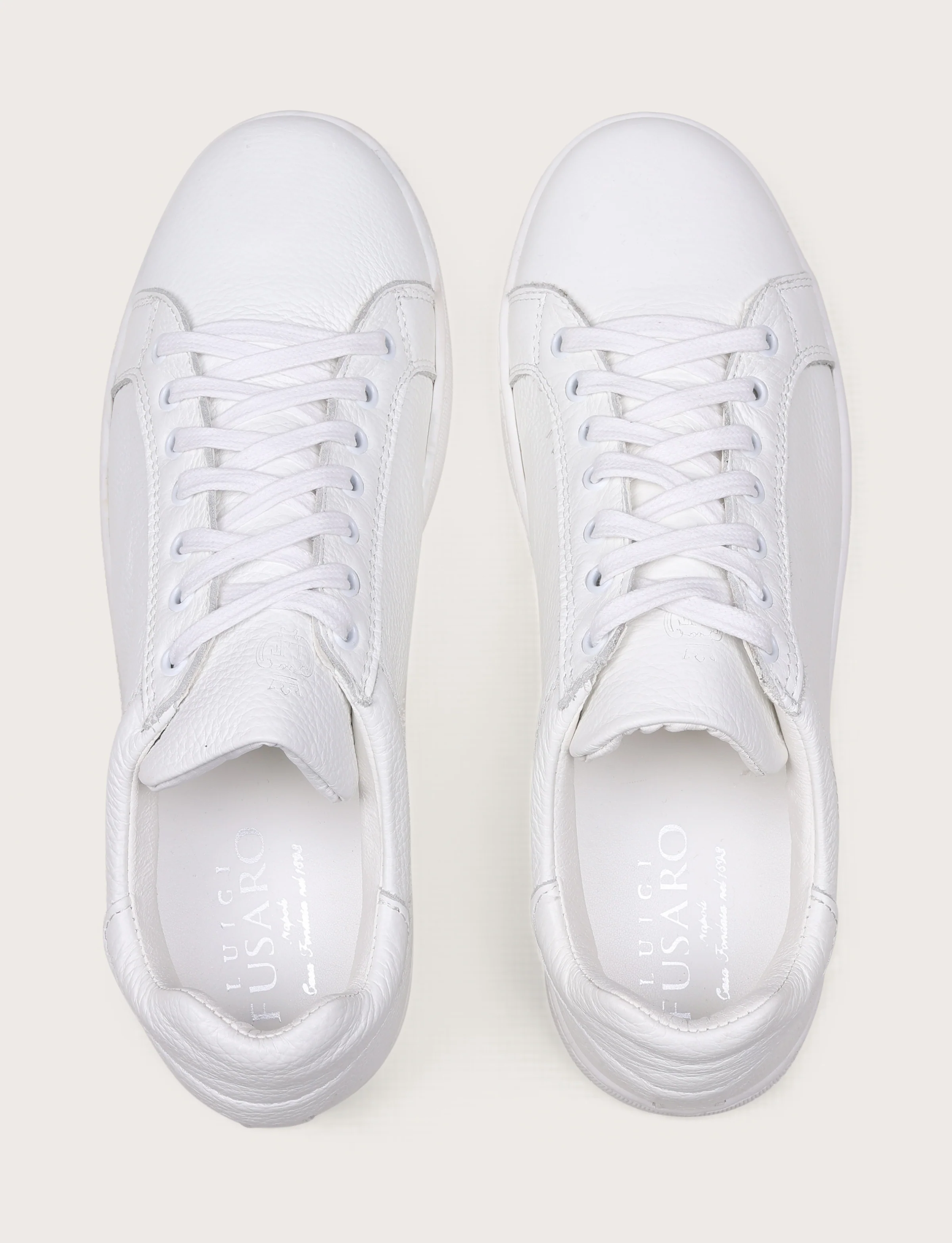Sneakers in pelle bottalata con suola in gomma - Image 16