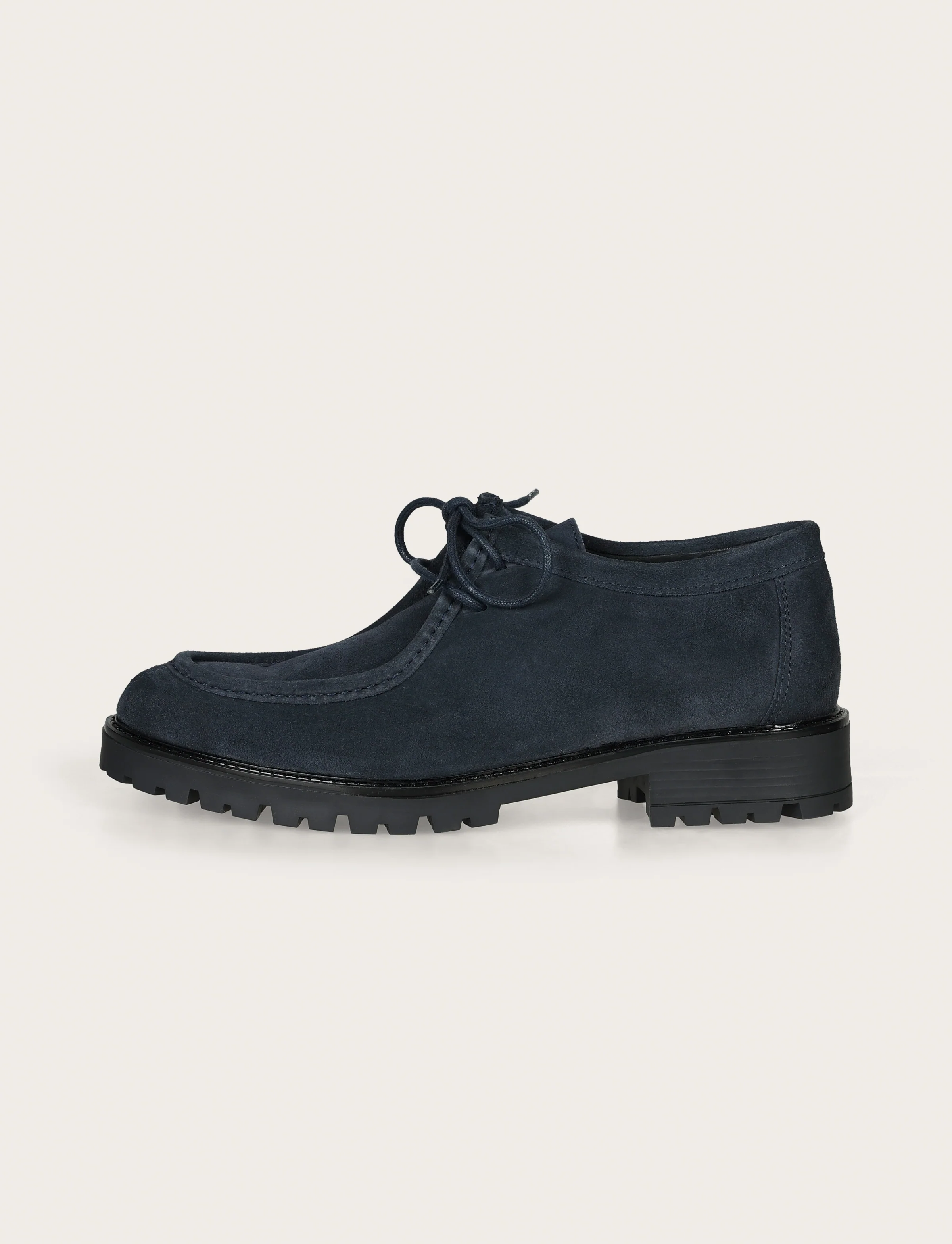 Scarpe stringate in camoscio con suola carrarmato - Image 6