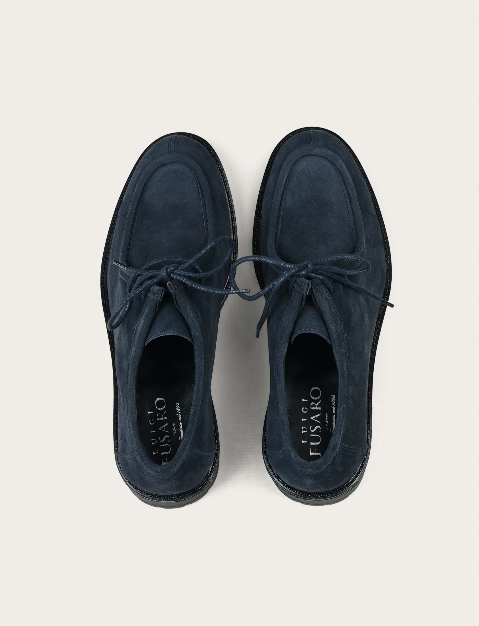 Scarpe stringate in camoscio con suola carrarmato - Image 8