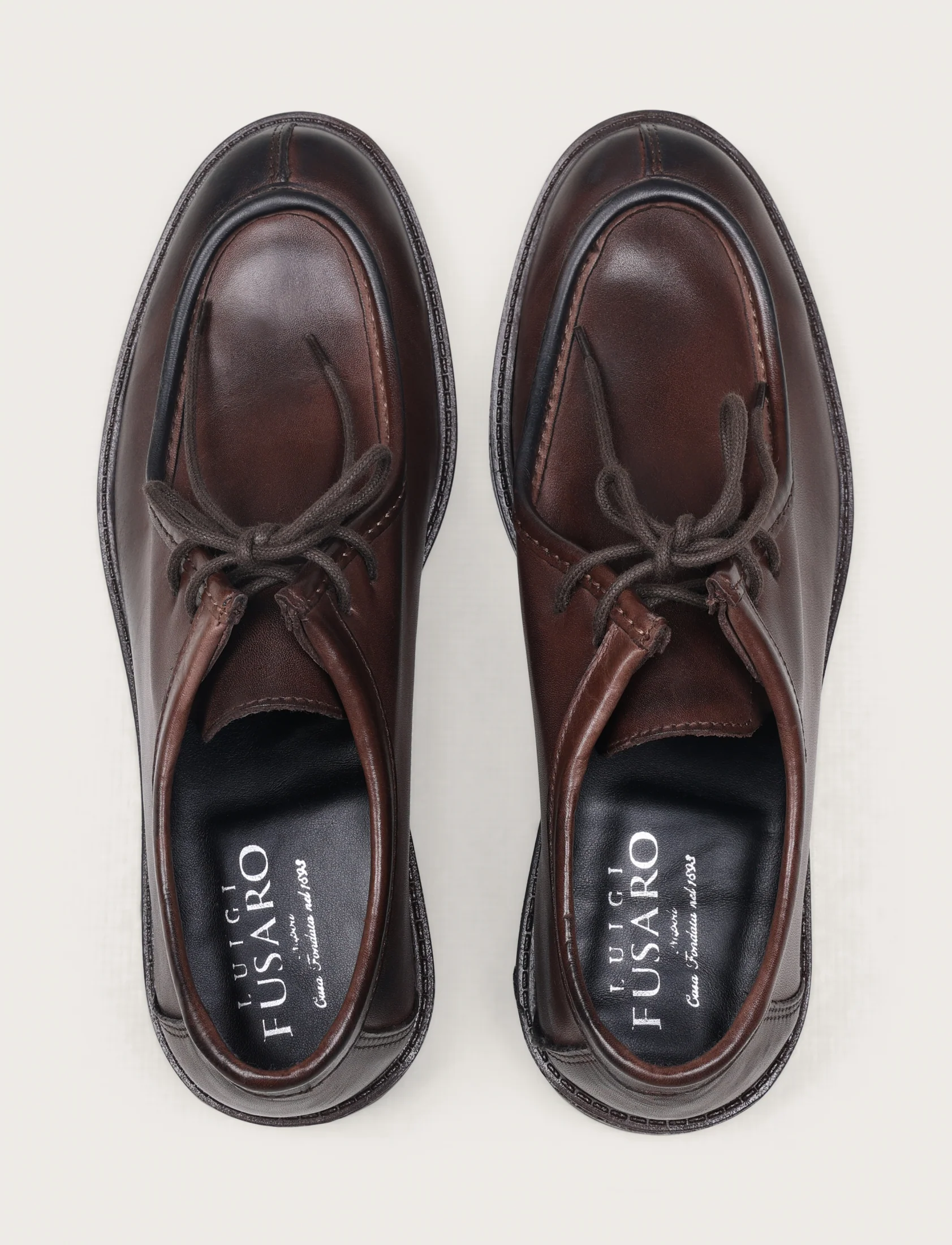 Scarpe stringate in pelle con suola carrarmato - Image 8