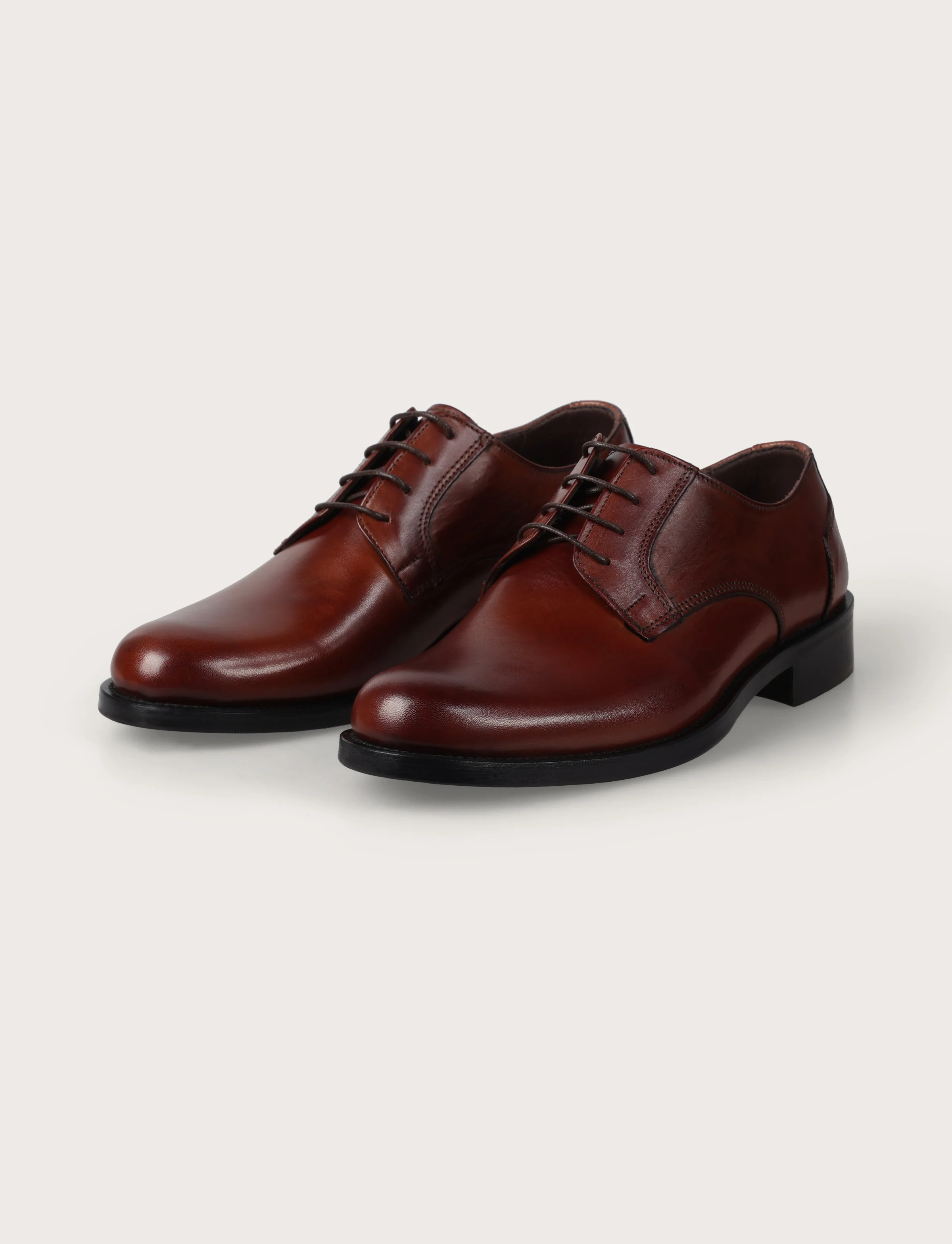 Scarpe derby in pelle liscia con lacci - Image 9