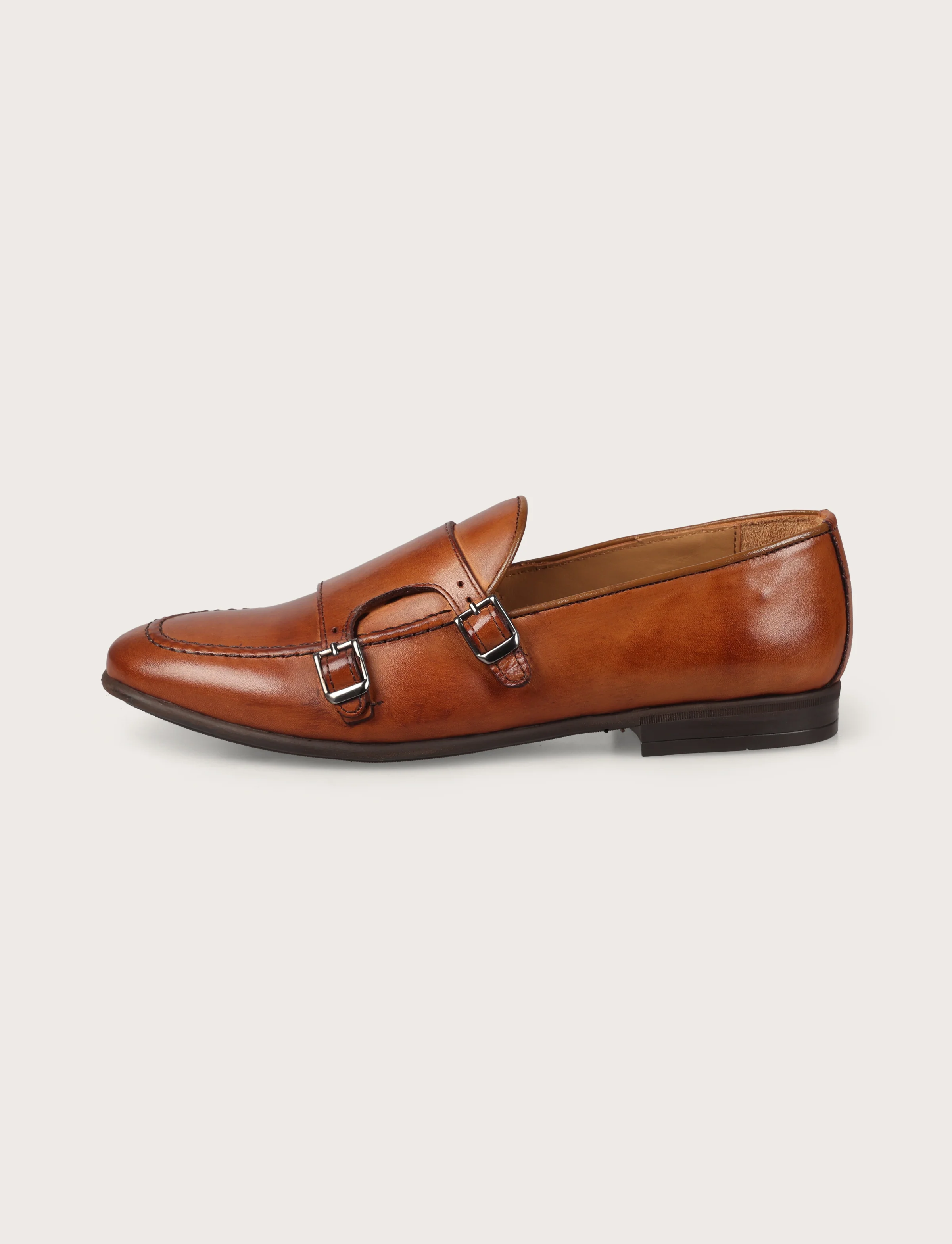 Scarpe doppia fibbia in pelle crust - Image 10