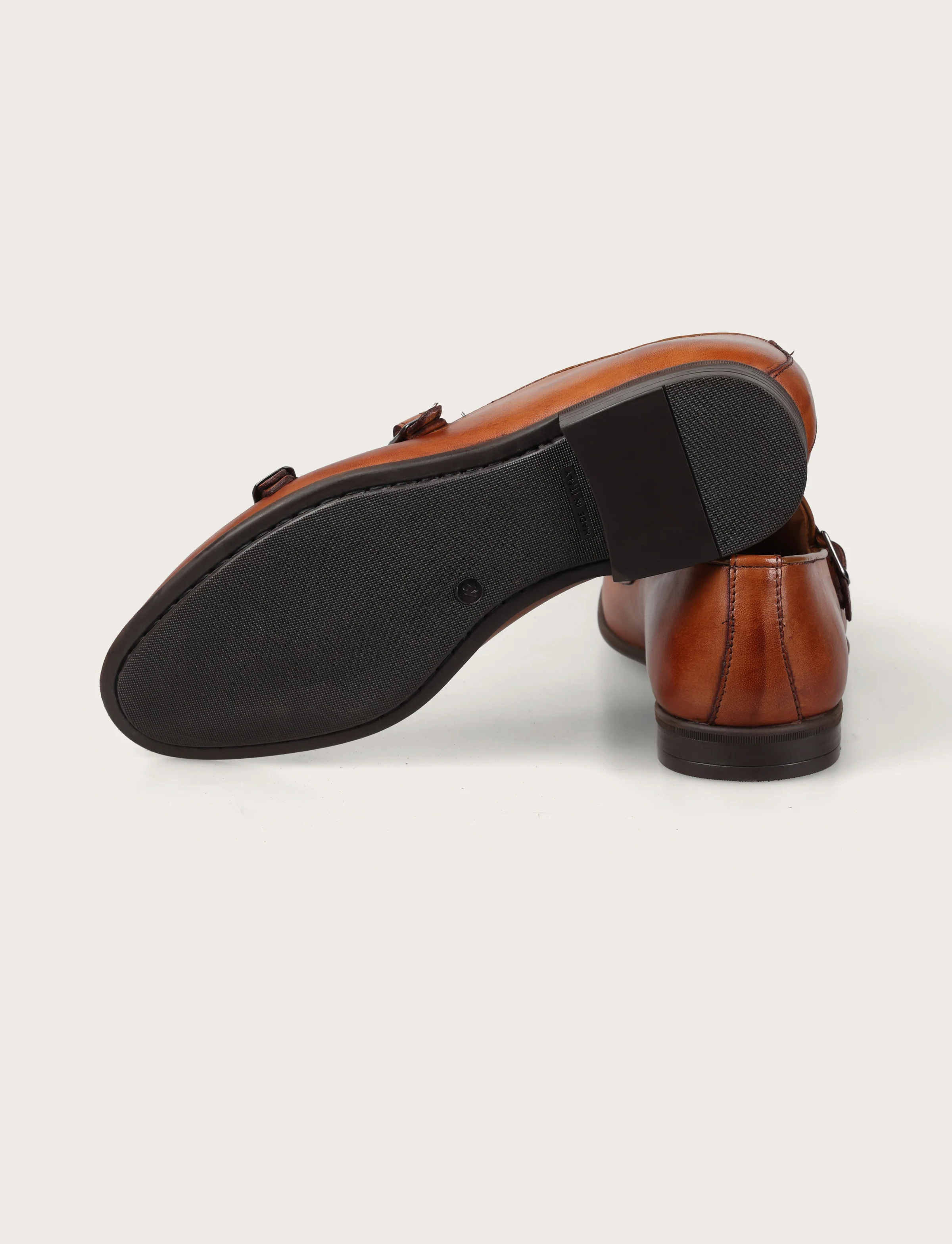 Scarpe doppia fibbia in pelle crust - Image 11