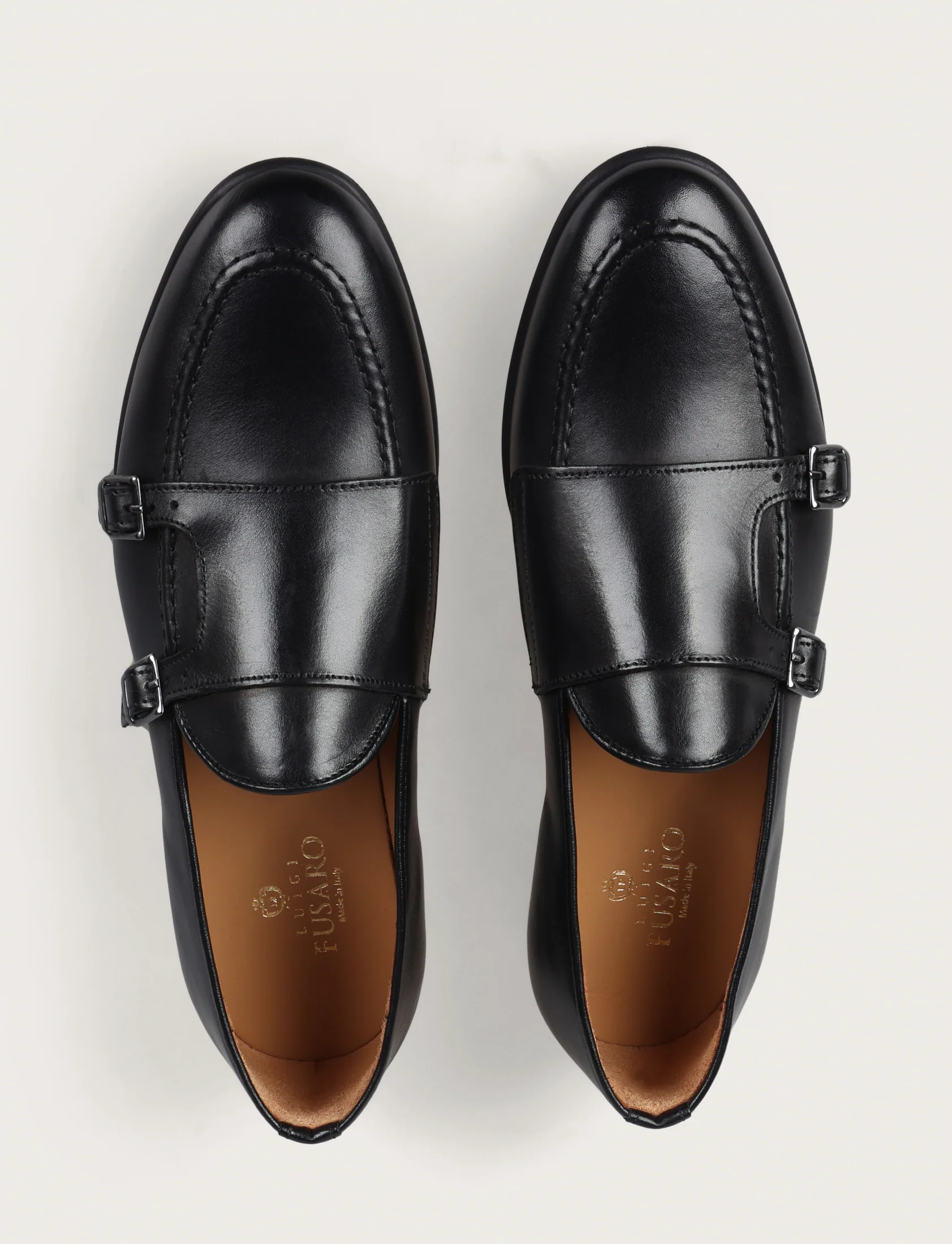 Scarpe doppia fibbia in pelle crust - Image 4